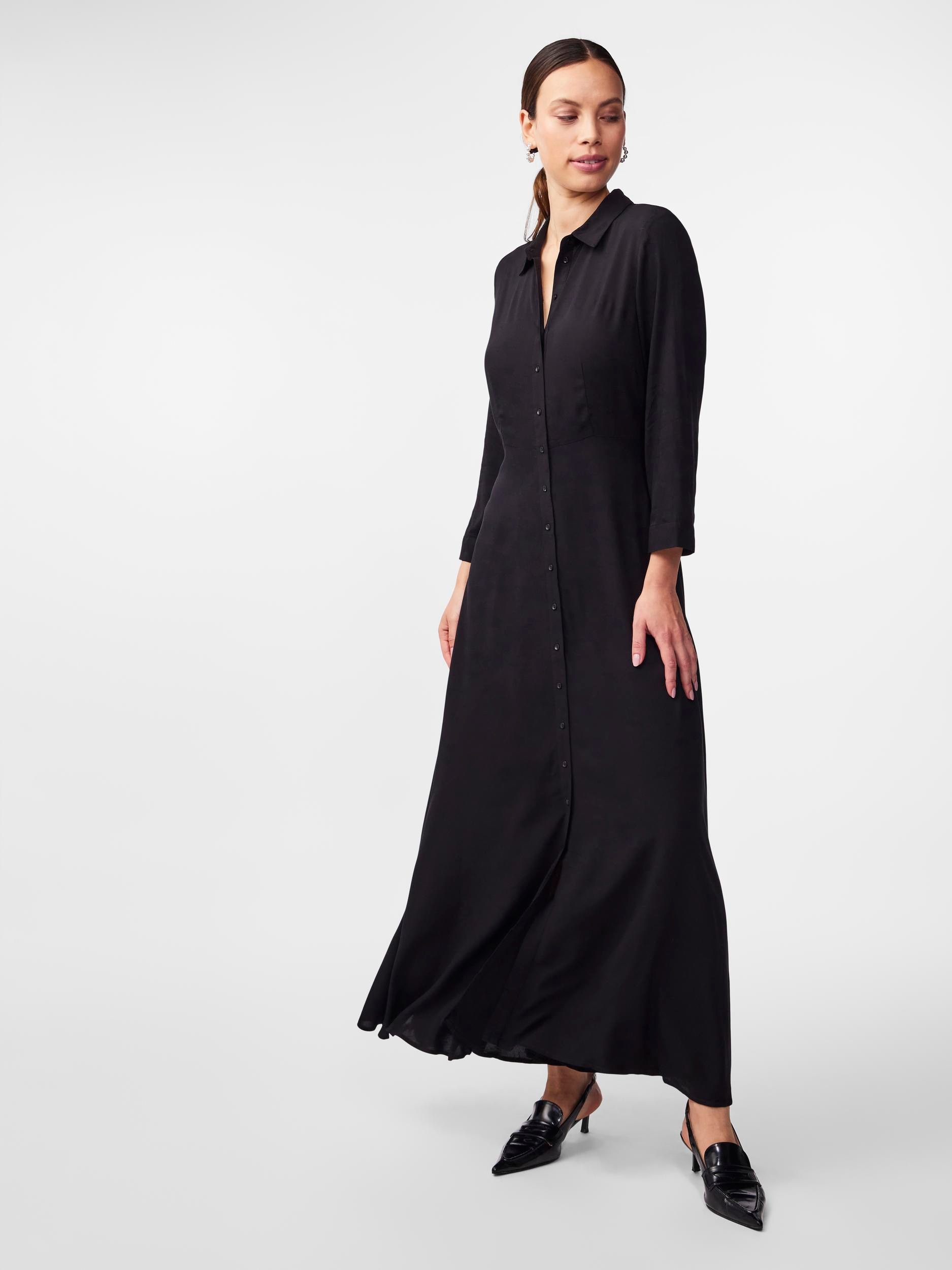 Ärmel Y.A.S LONG DRESS«, 3/4 bei ♕ SHIRT mit »YASSAVANNA Hemdblusenkleid