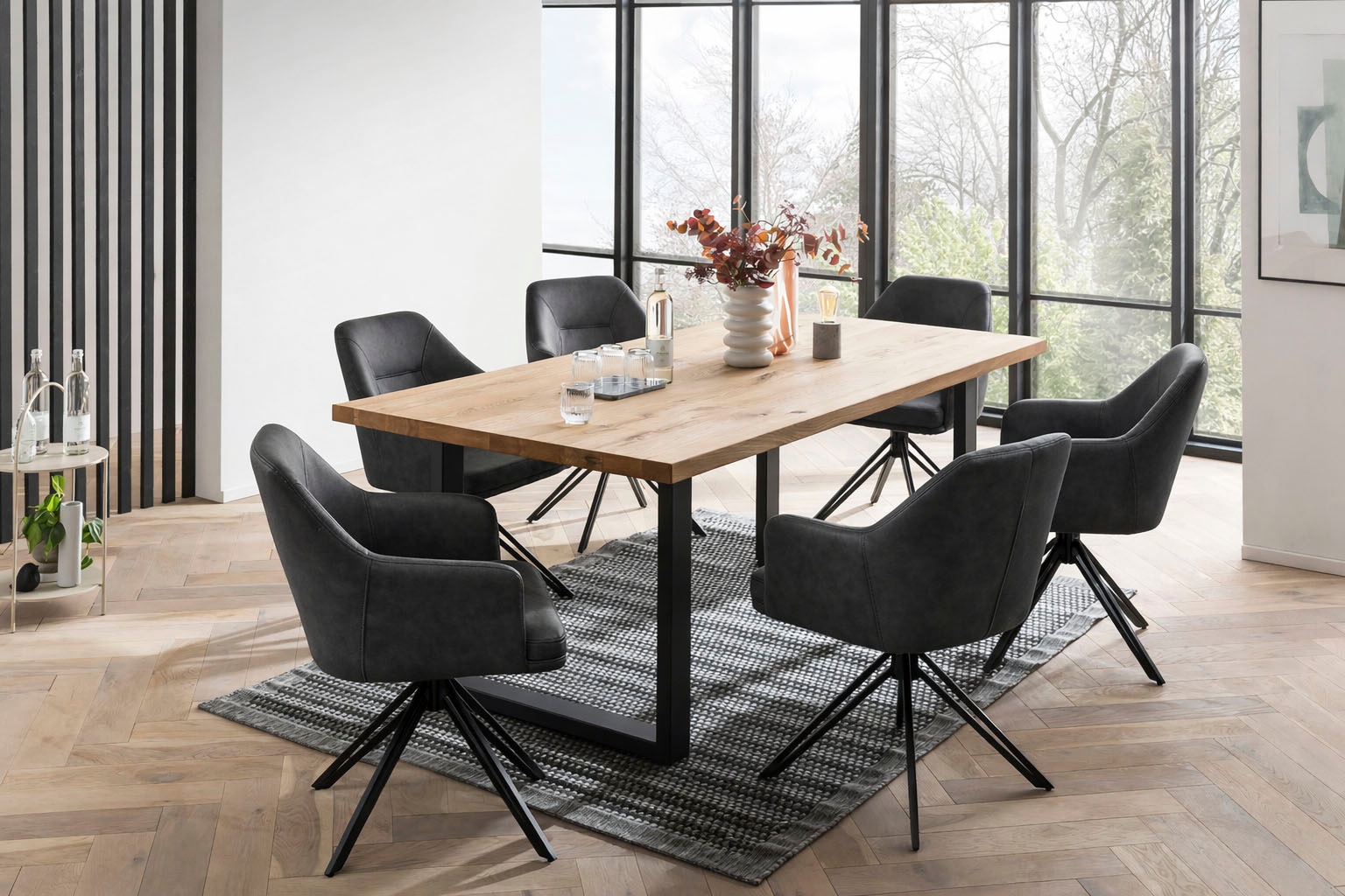 Home affaire Esszimmerstuhl »Inca« (Set) 2 Stk.mit Drehgestell