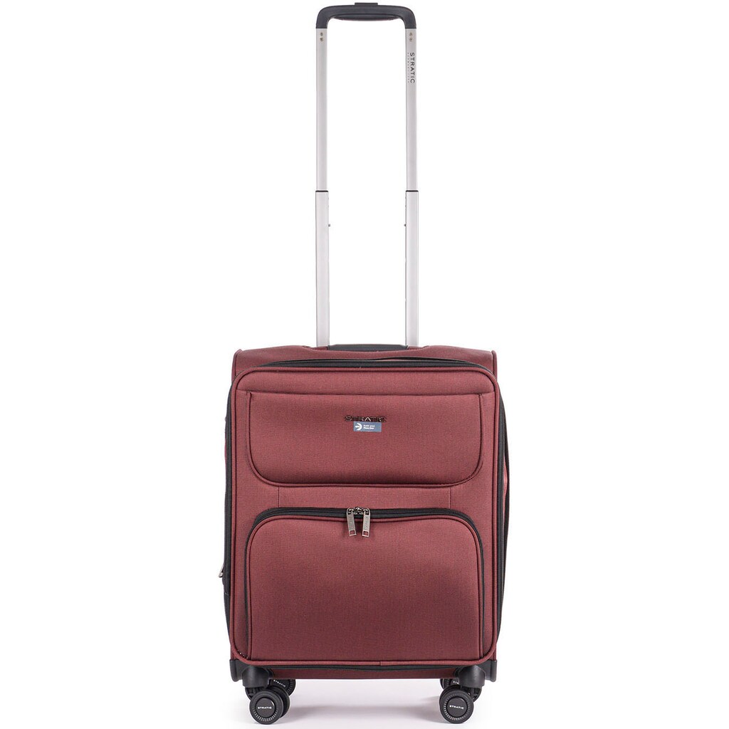 Stratic Weichgepäck-Trolley »Bendigo Light + S, redwine«, 4 Rollen