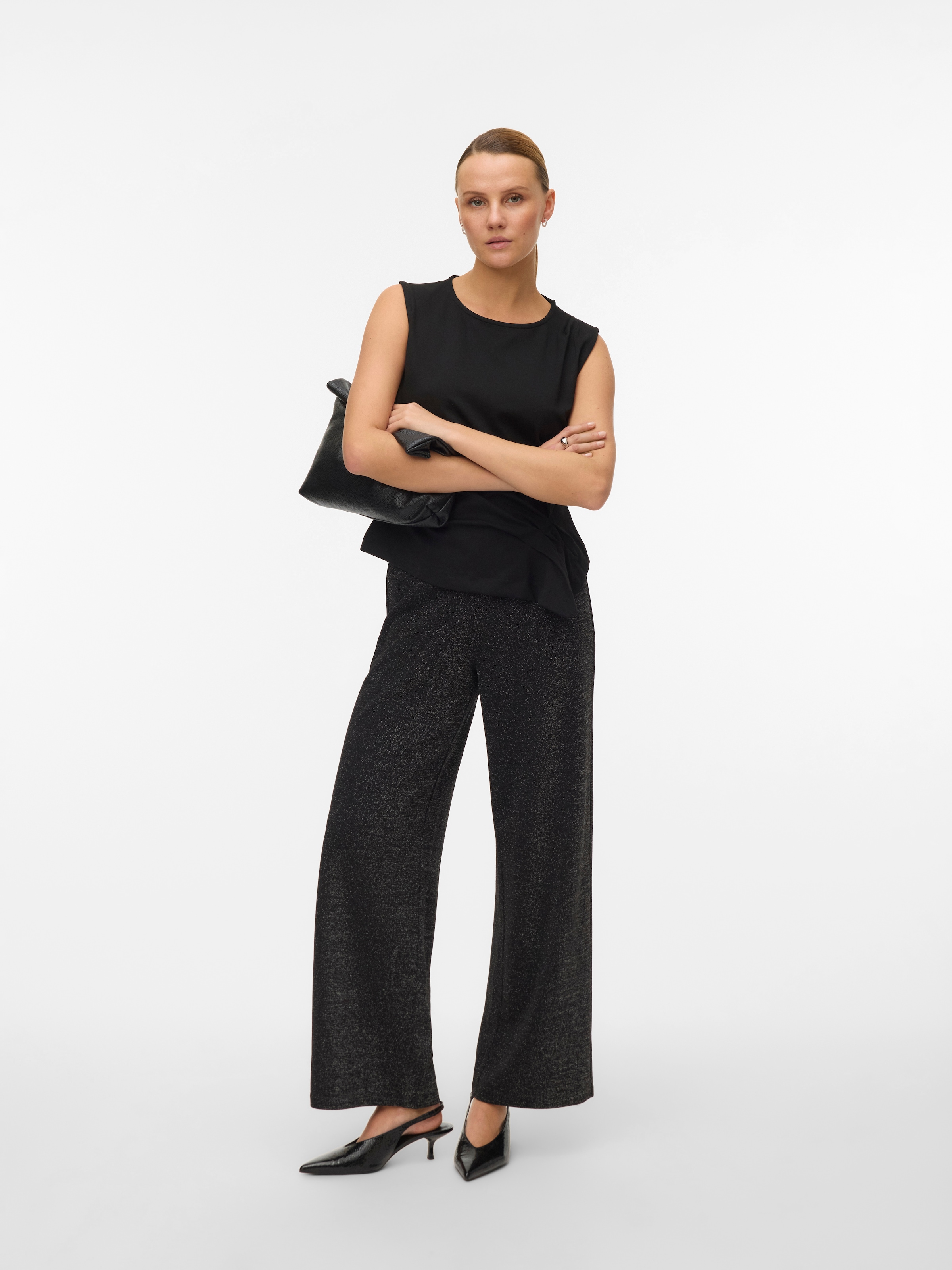Vero Moda Schlupfhose »VMBERLIN MW WIDE GLITTER PANT NOOS«  Sommerhose