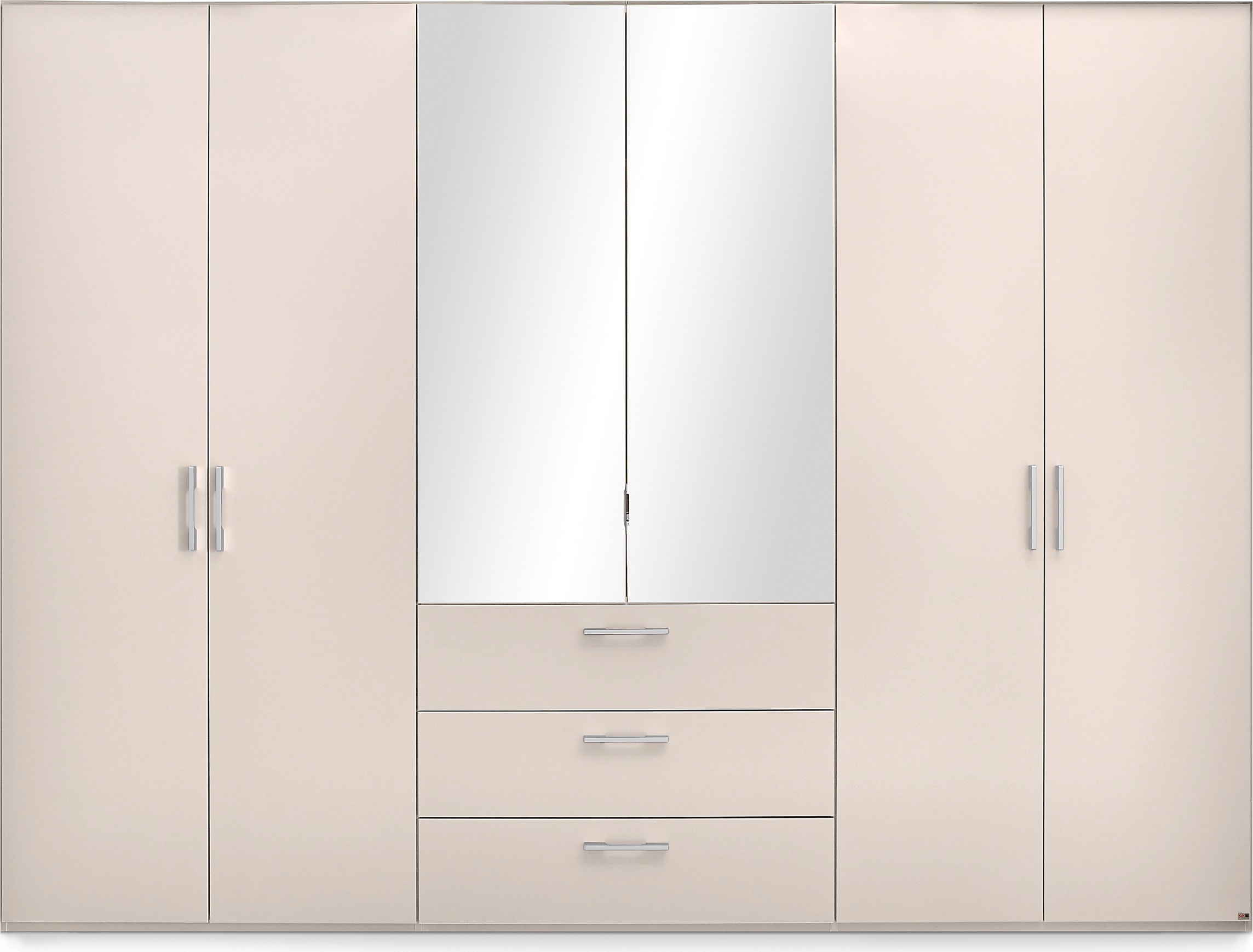set one by Musterring Drehtürenschrank »Henderson«, mit Spiegel und 3 Schubladen, inkl. Fachböden und Kleiderstangen