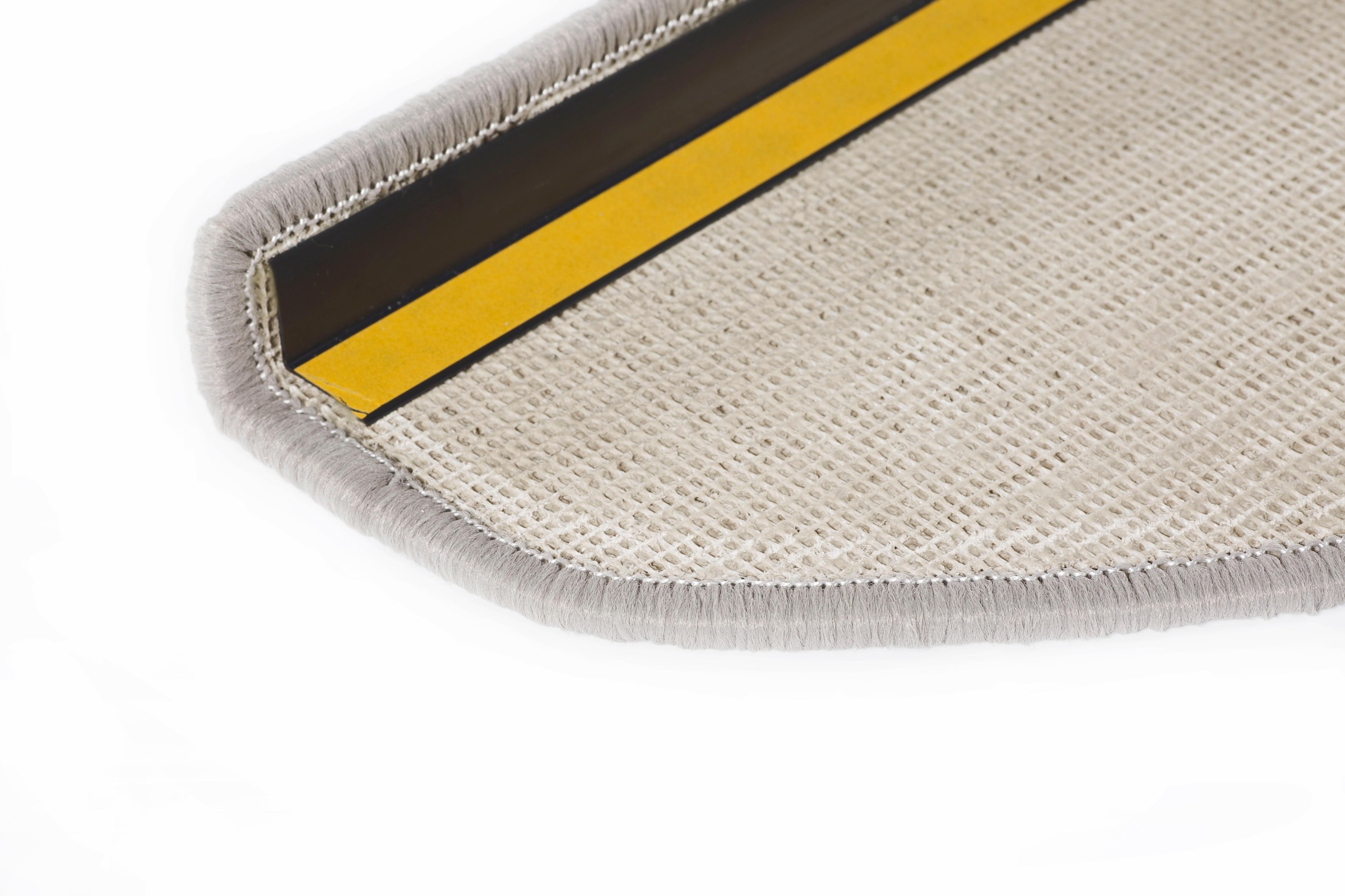 Andiamo Stufenmatte »Leo, Made in Poland«, halbrund, 6 mm Höhe, grobe melierte Schlinge, selbstklebend, 15 Stück in einem Set