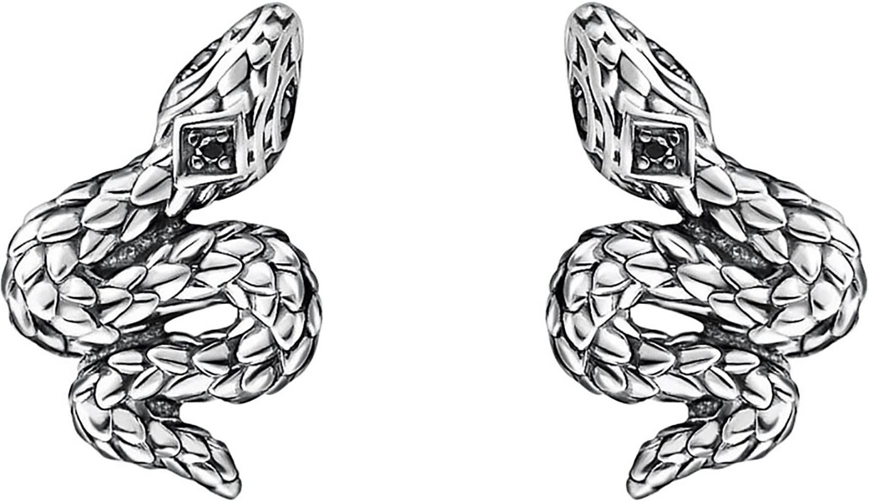 THOMAS SABO Paar Ohrstecker »Schlangen-Optik, H2261-643-11«, mit Zirkonia (synth.)