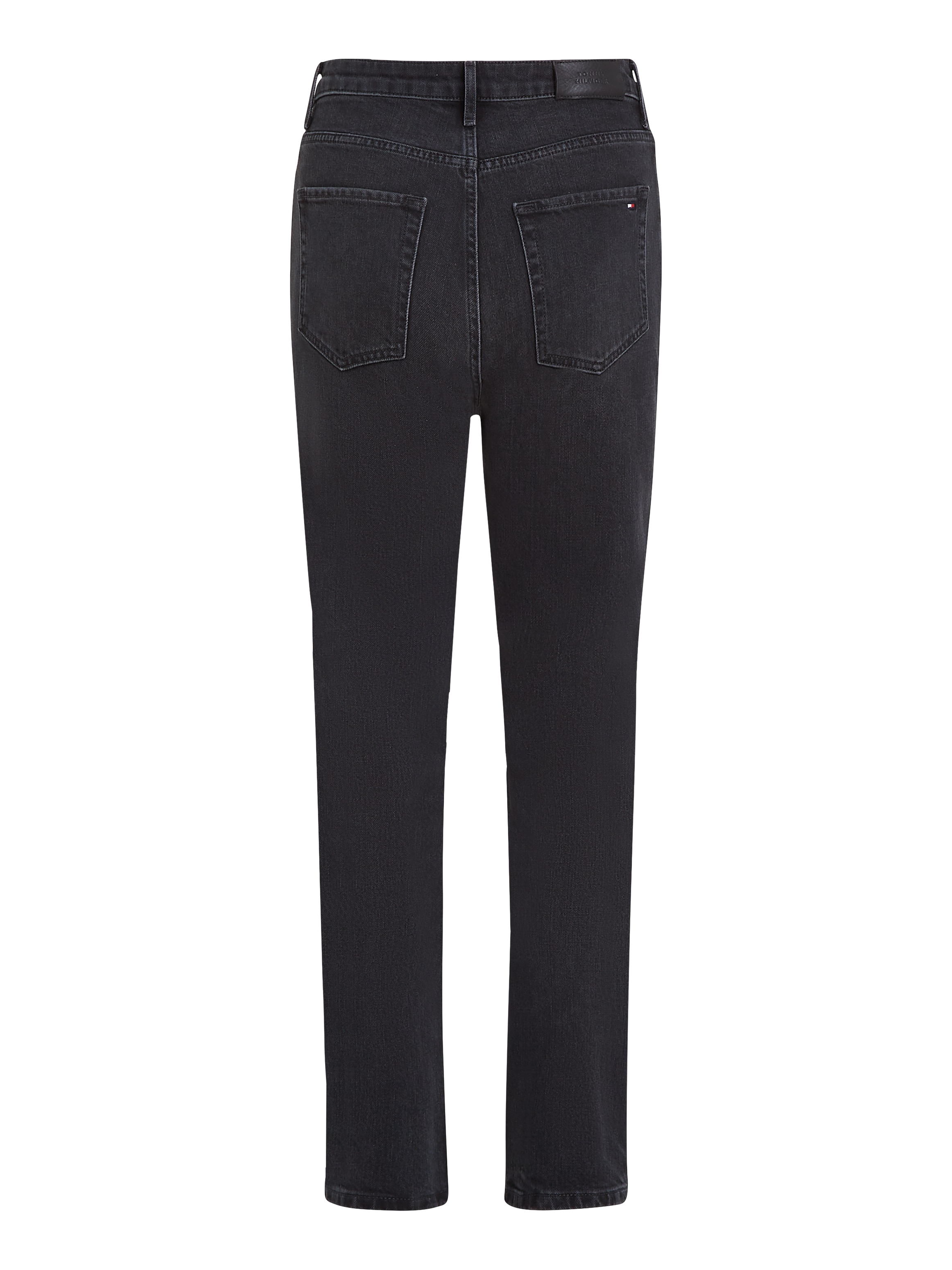 Tommy Hilfiger Slim-fit-Jeans »SLIM CIGARETTE HW A DARK BLUE«, mit Tommy Hilfiger Logo-Badge