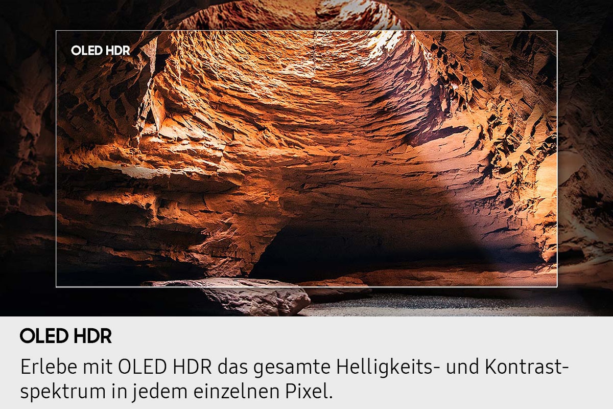 Samsung OLED-Fernseher »GQ55S84FAU« 138 cm/55 ″ Smart-TV HDR, Dolby Atmos & AI Sound, Pantone Farben, Gaming Hub, bis zu 120Hz