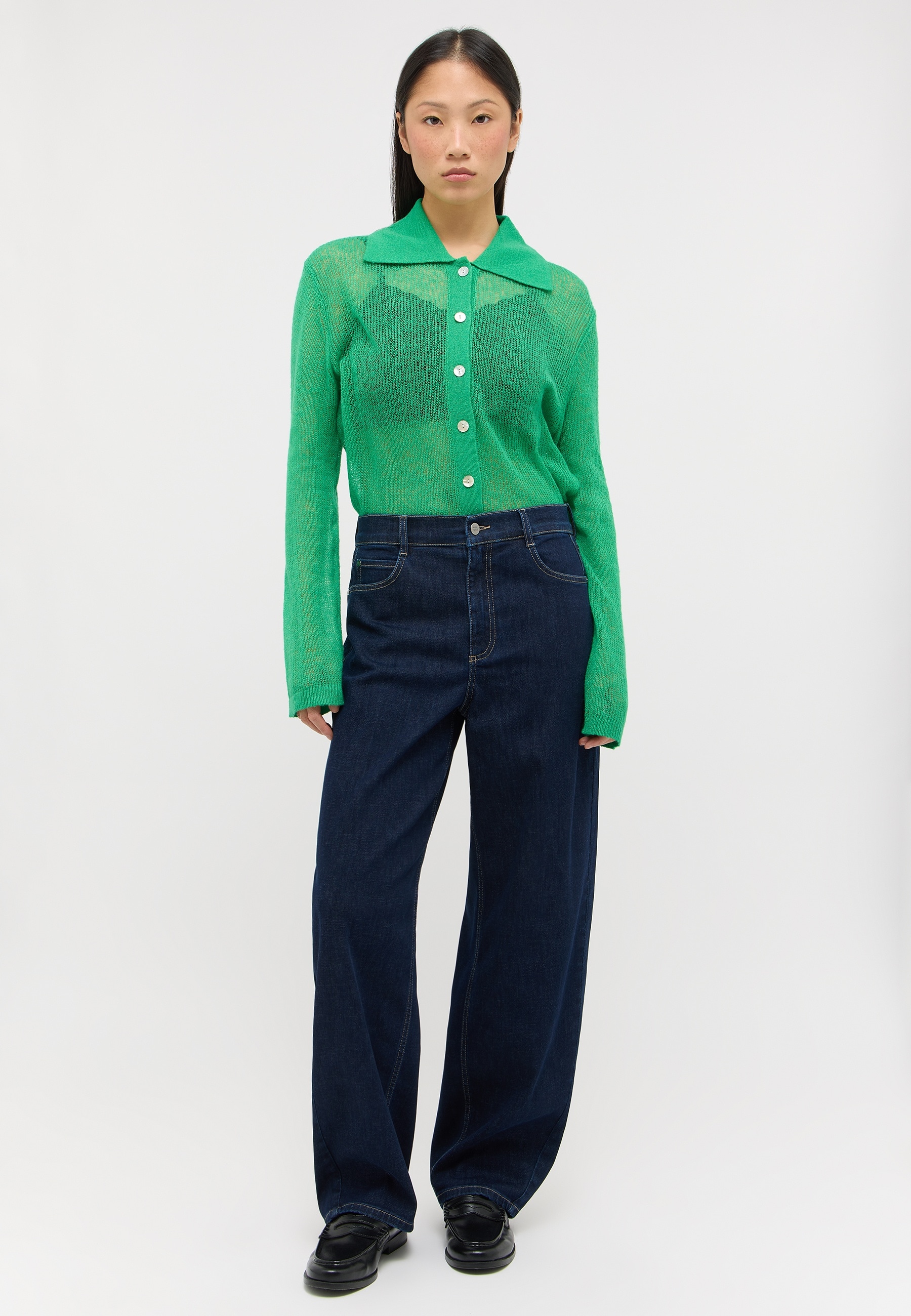 ANGELS 5-Pocket-Jeans »ELVA« in modischer O-Shape Passform