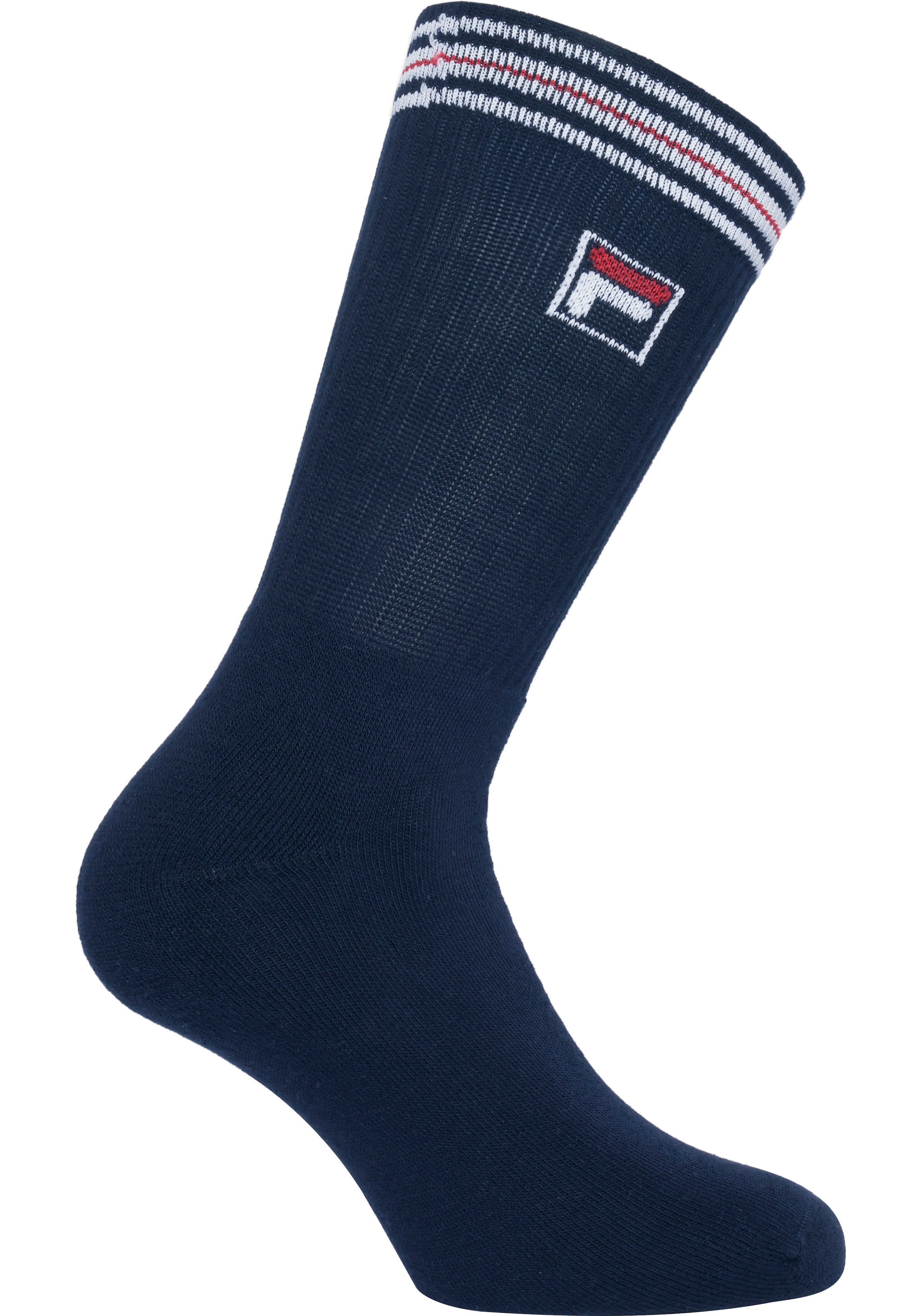 Fila Sportsocken »UNISEX TOP QUALITY FULL TERRY VINTAGE SOCKS«, (4 Paar), sportliches Design mit Logodetail