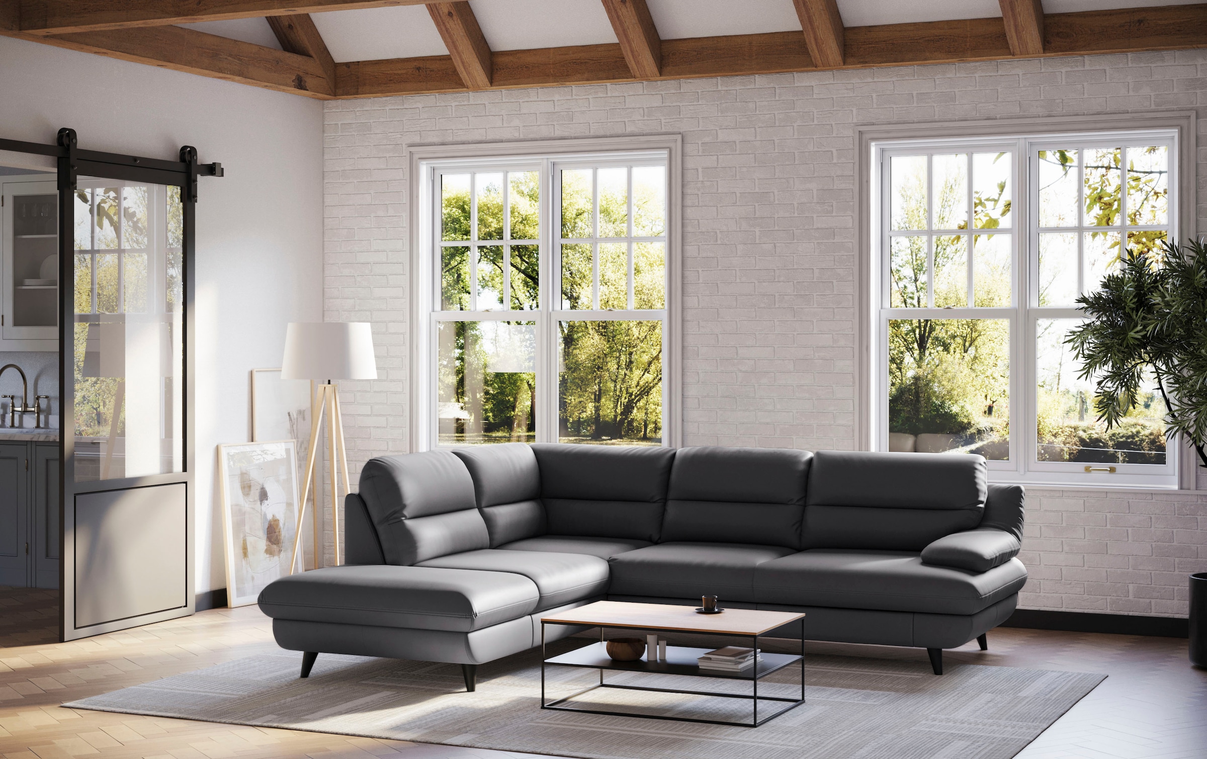 COTTA Ecksofa optional Schlaffunktion & Bettkasten