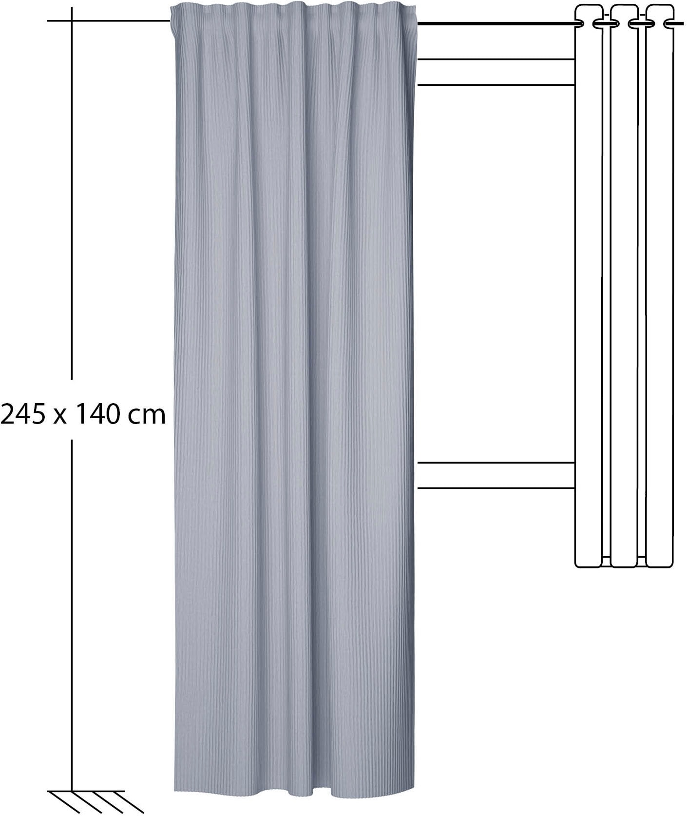 HOMING Vorhang »Sven« verdeckte Schlaufen 1 Stk. tlg. Fertigschal
