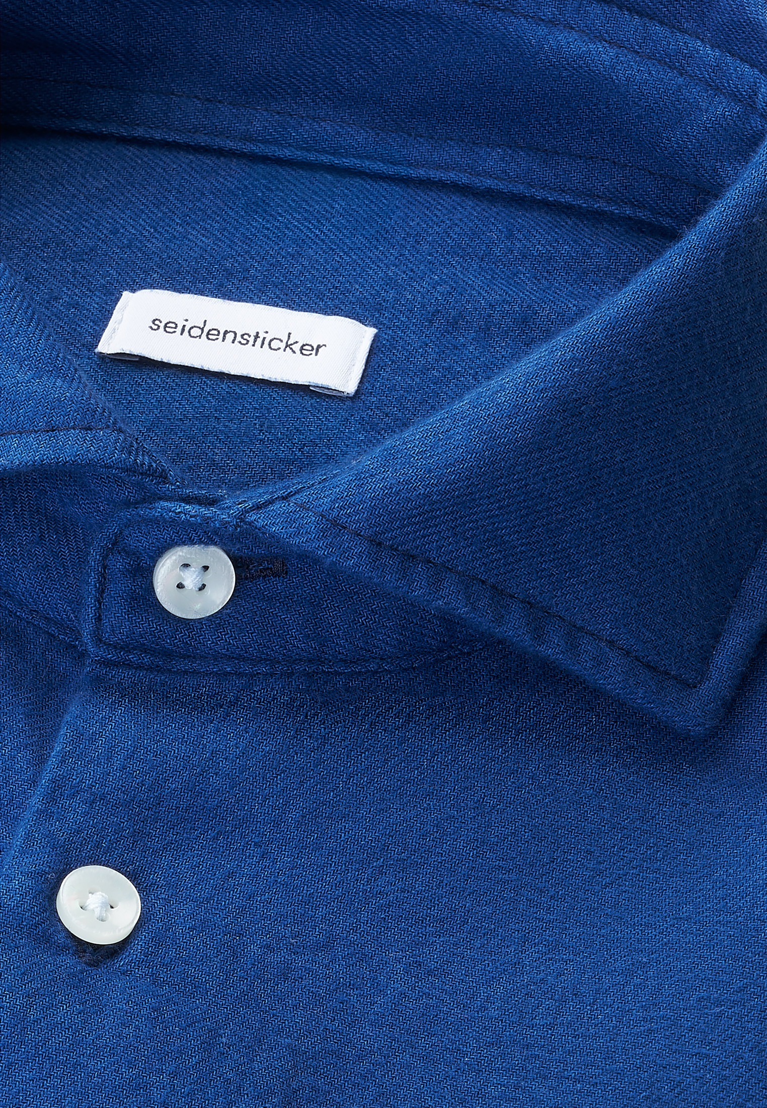 seidensticker Flanellhemd Slim 1/1 Kentkragen Uni
