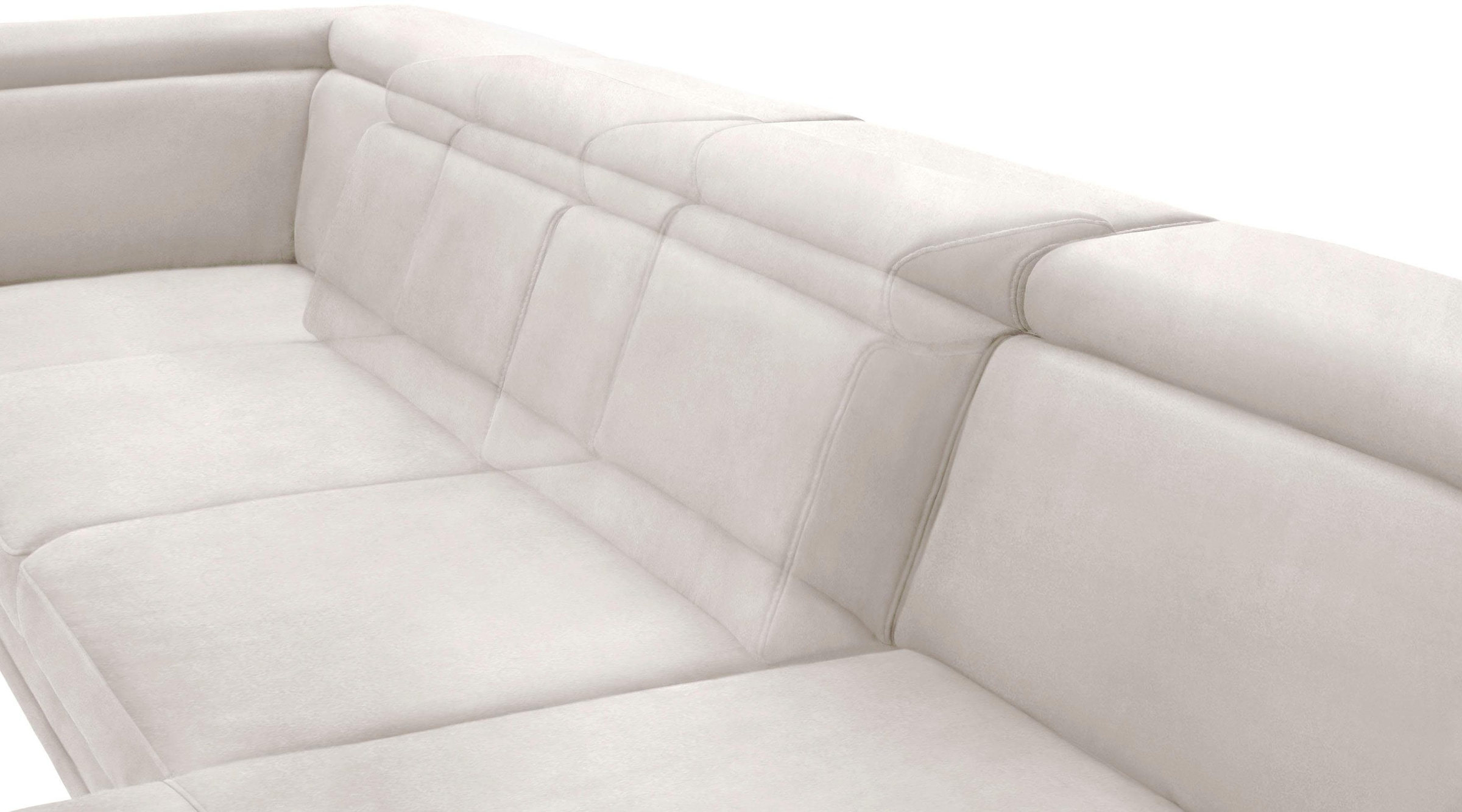 sit&more Wohnlandschaft »Scorpio U-Form« inklusive Sitztiefenverstellung, mit Kopf- und  Armteilverstellung