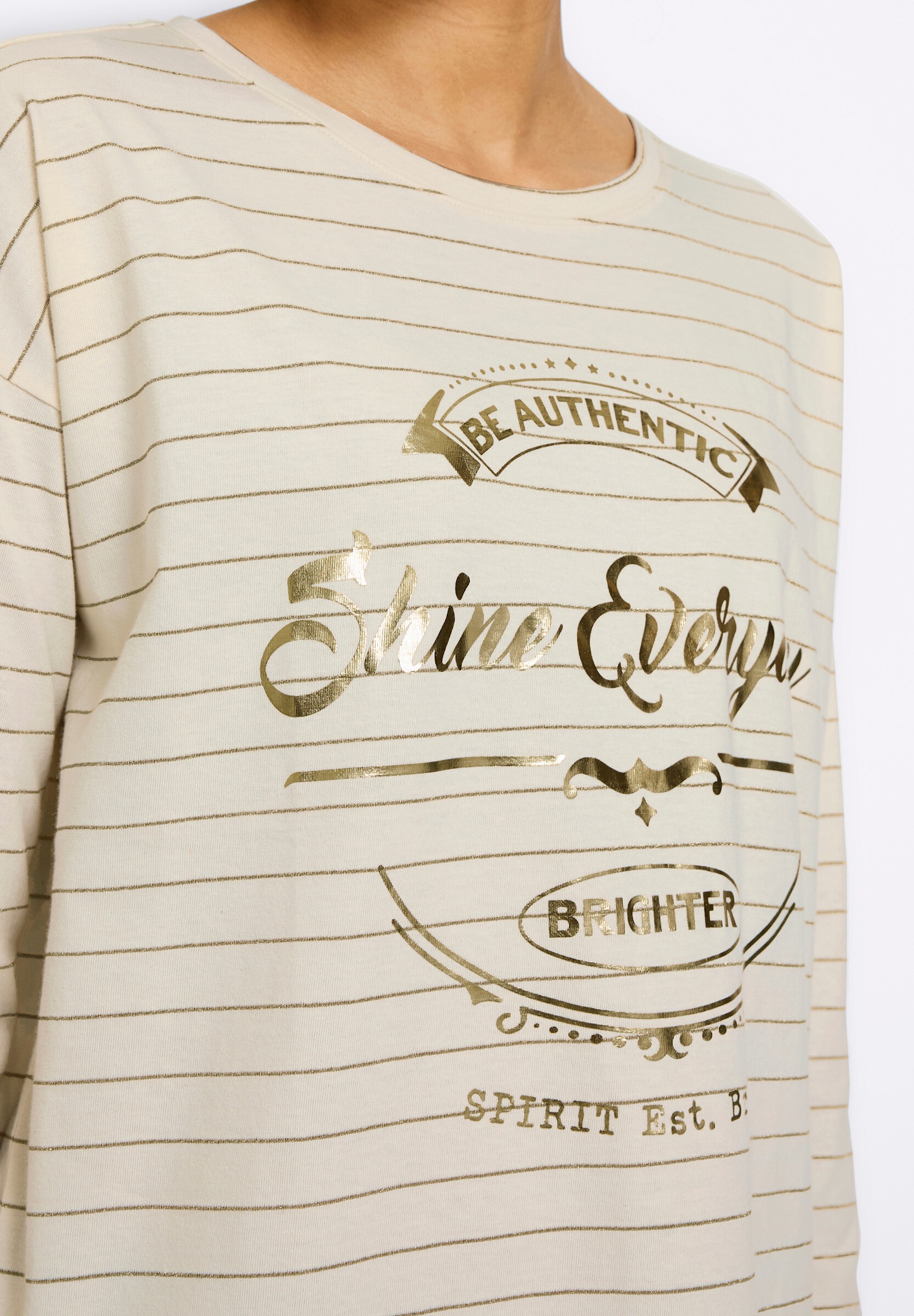heine T-Shirt »Ringelshirt Ringelshirt mit Effektgarn«