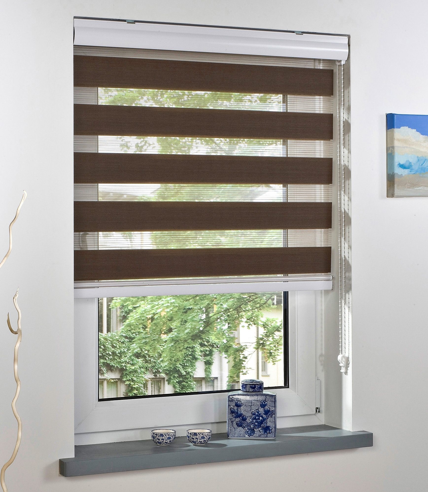 Liedeco Doppelrollo »Duo-Rollo mit Blende«, Lichtschutz