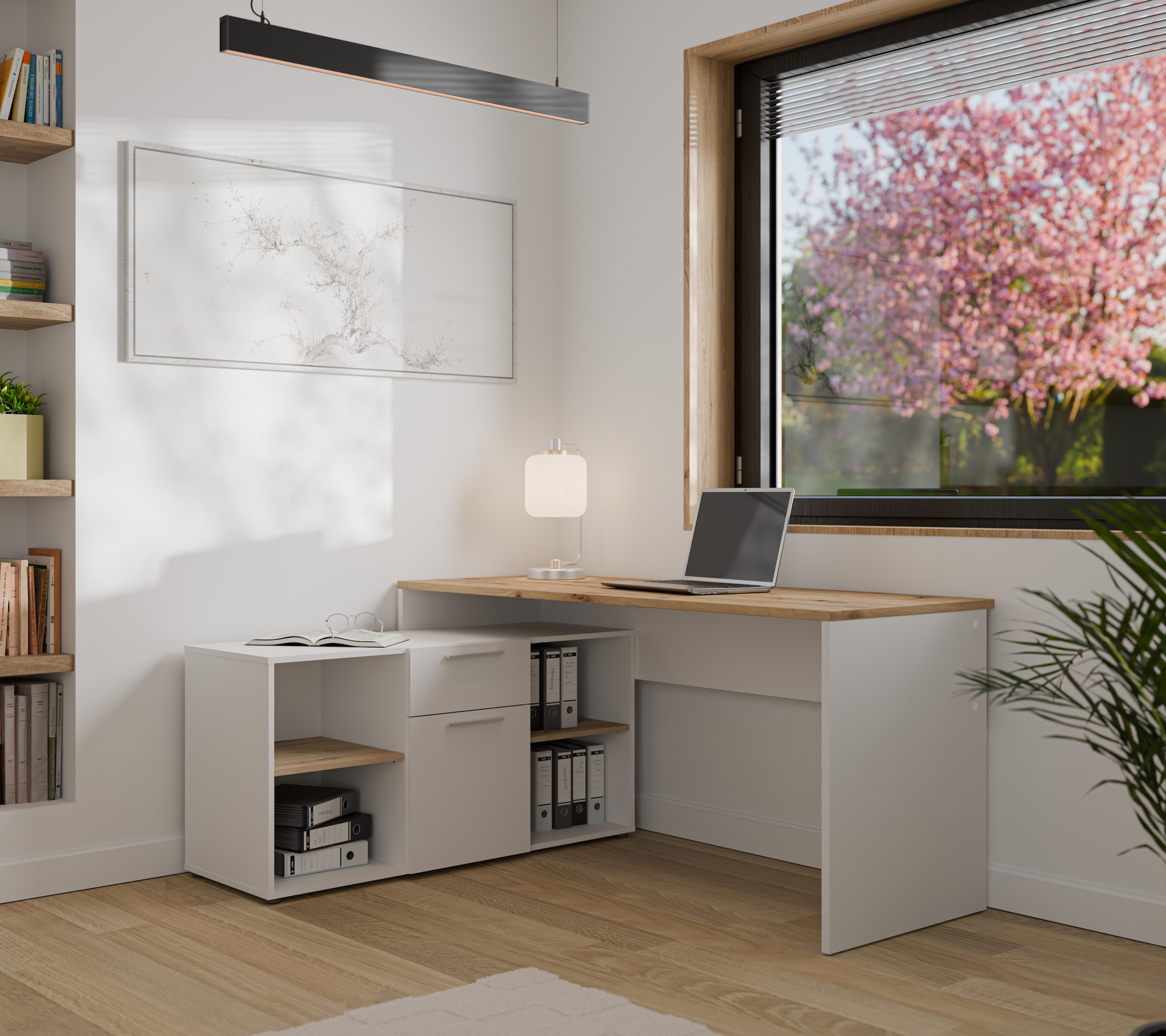 FORTE Eckschreibtisch »Contra Costa« B/H/T 160/73,5/128 cm, Über-Eck-Lösung