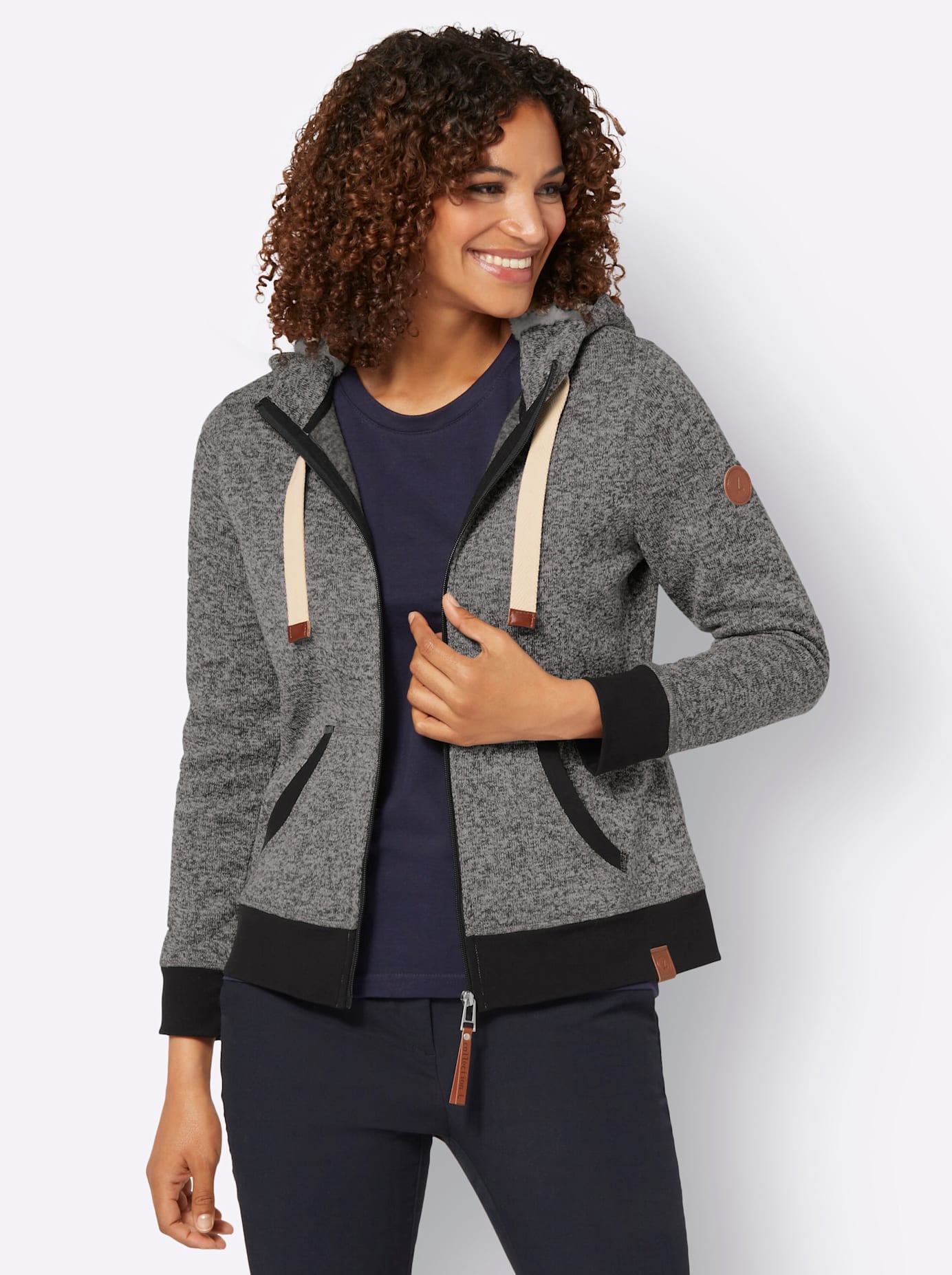 Casual Looks Strickfleecejacke