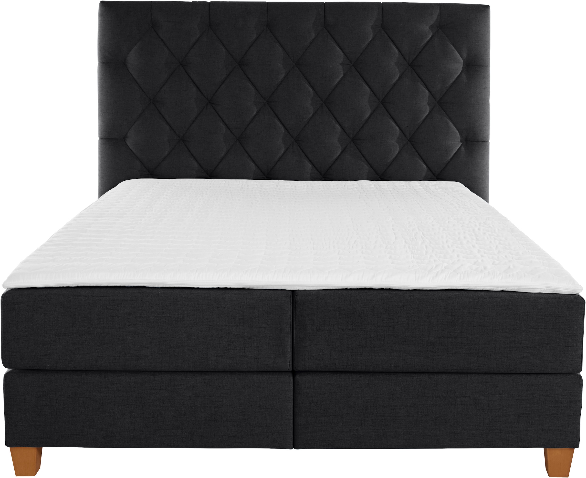 Guido Maria Kretschmer Home&Living Boxspringbett »Harmones hoch«, in 3 Breiten, Härtegrad auch im Mix mit je 1 Matratze in H2 und H3