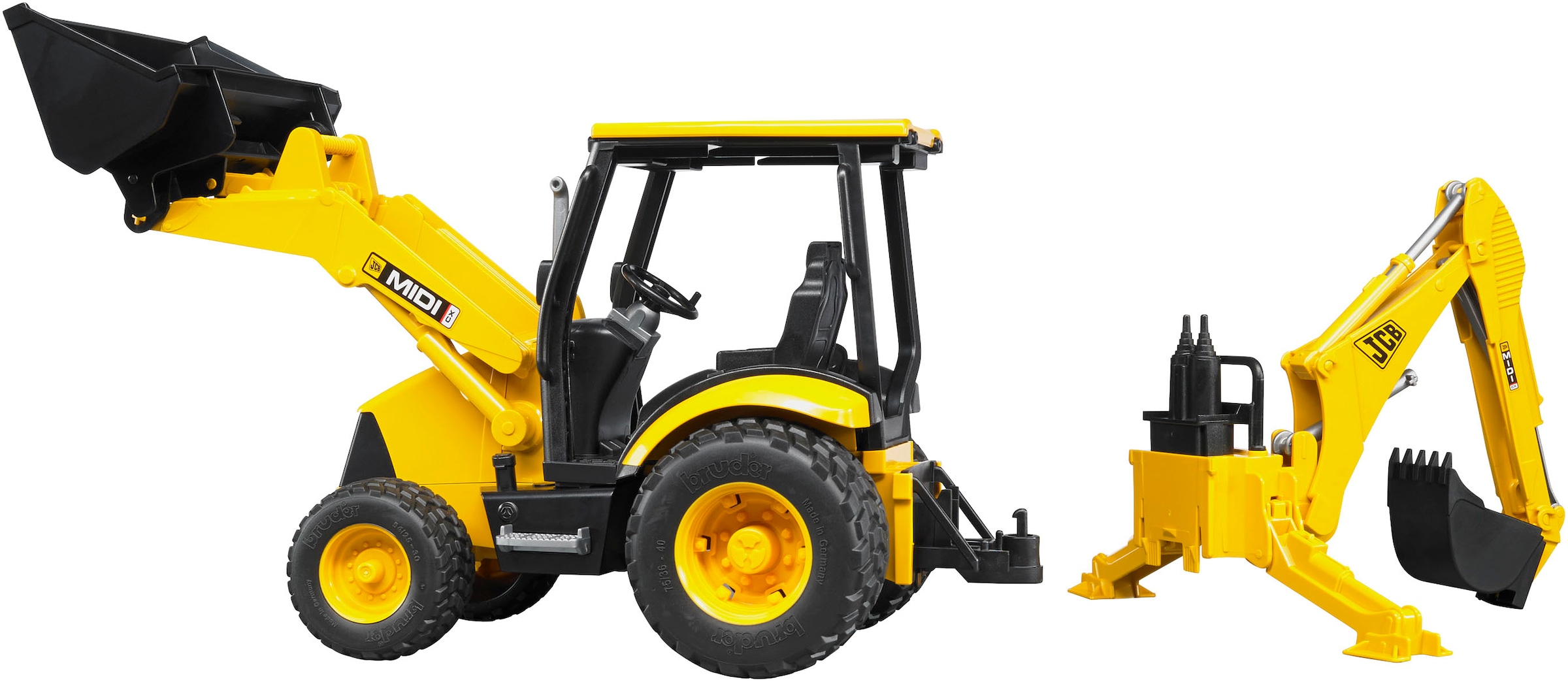 Bruder® Spielzeug-Bagger »JCB Midi CX Baggerlader (02427)« Made in Europe