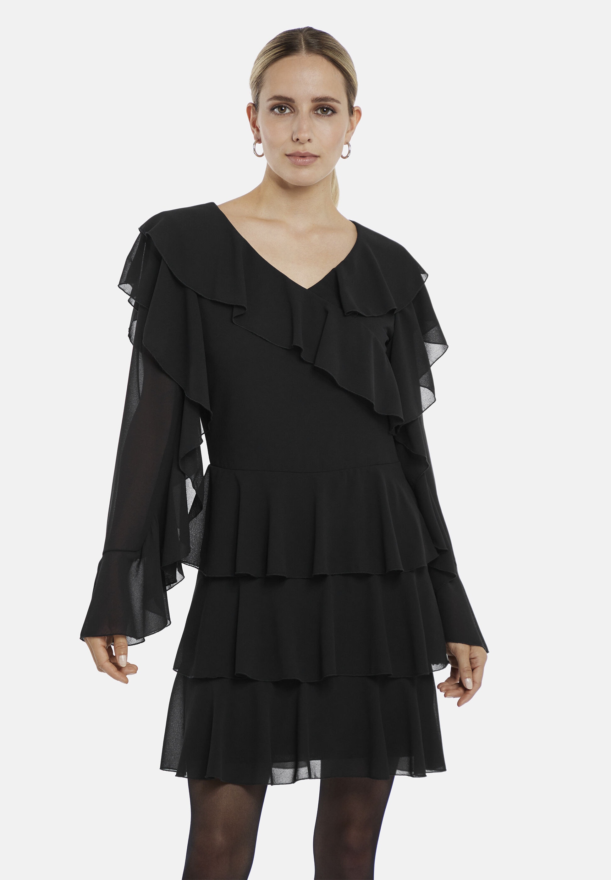 Nicowa Abendkleid »Nicowa Kleid NIWELA« Ohne Taschen aus feinem Chiffon