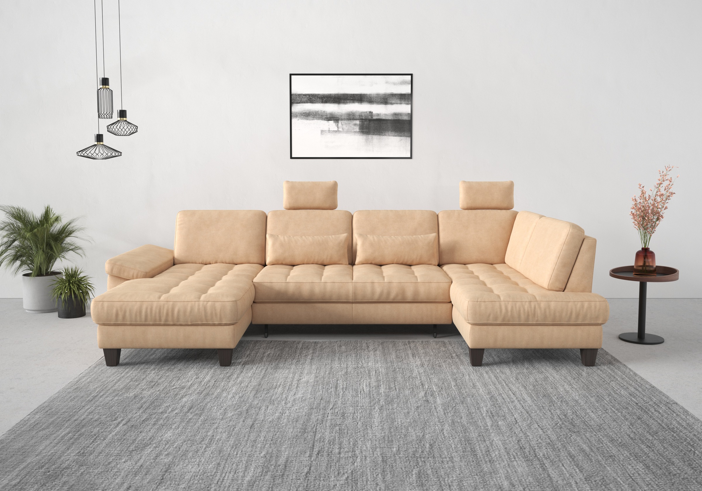 sit&more Wohnlandschaft »Westham U-Form«, wahlweise mit Bettfunktion, Bettkasten, Sitztiefenverstellung