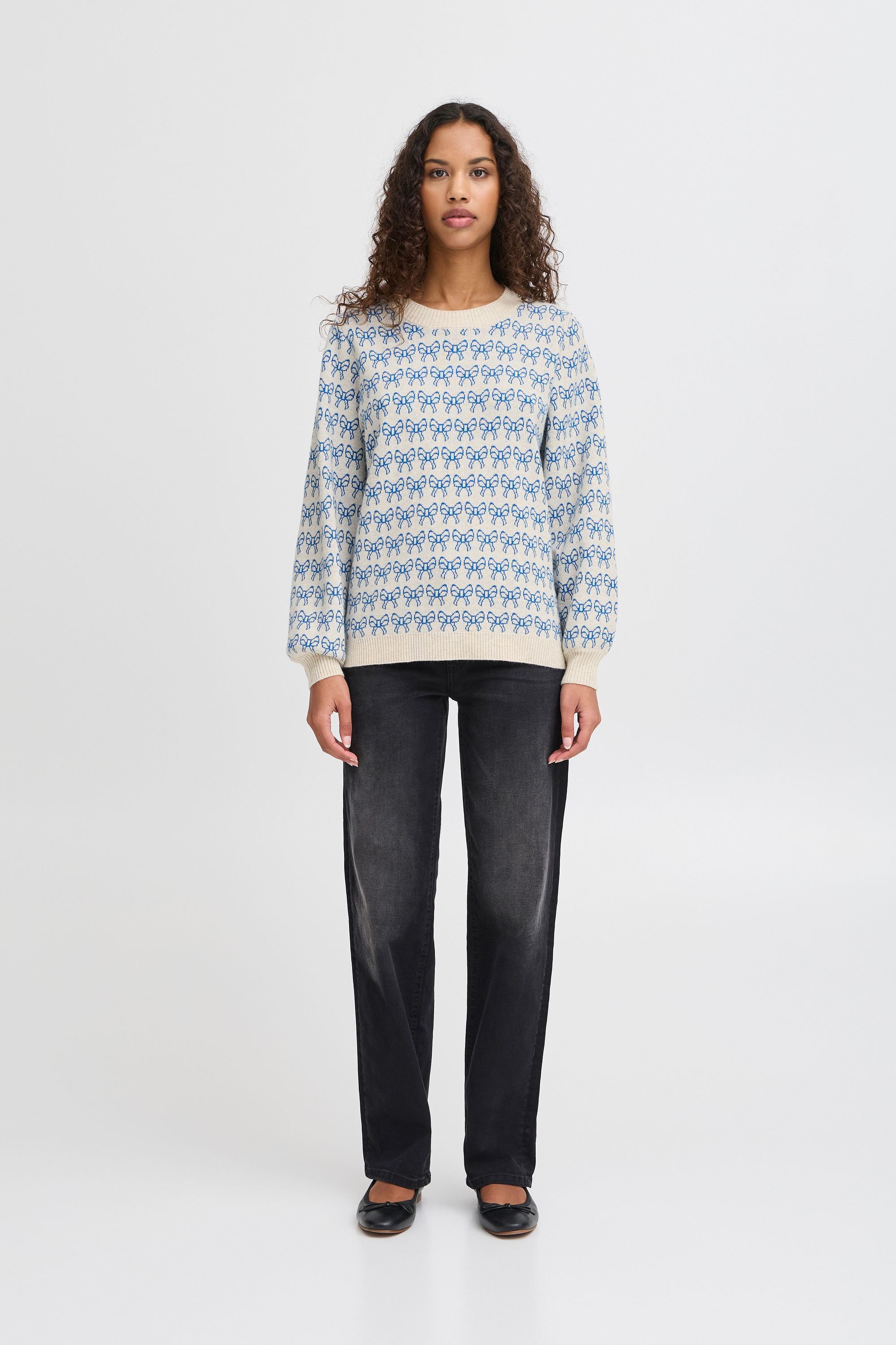 Ichi Strickfleece-Pullover »Strickpullover IHBRIELLE«