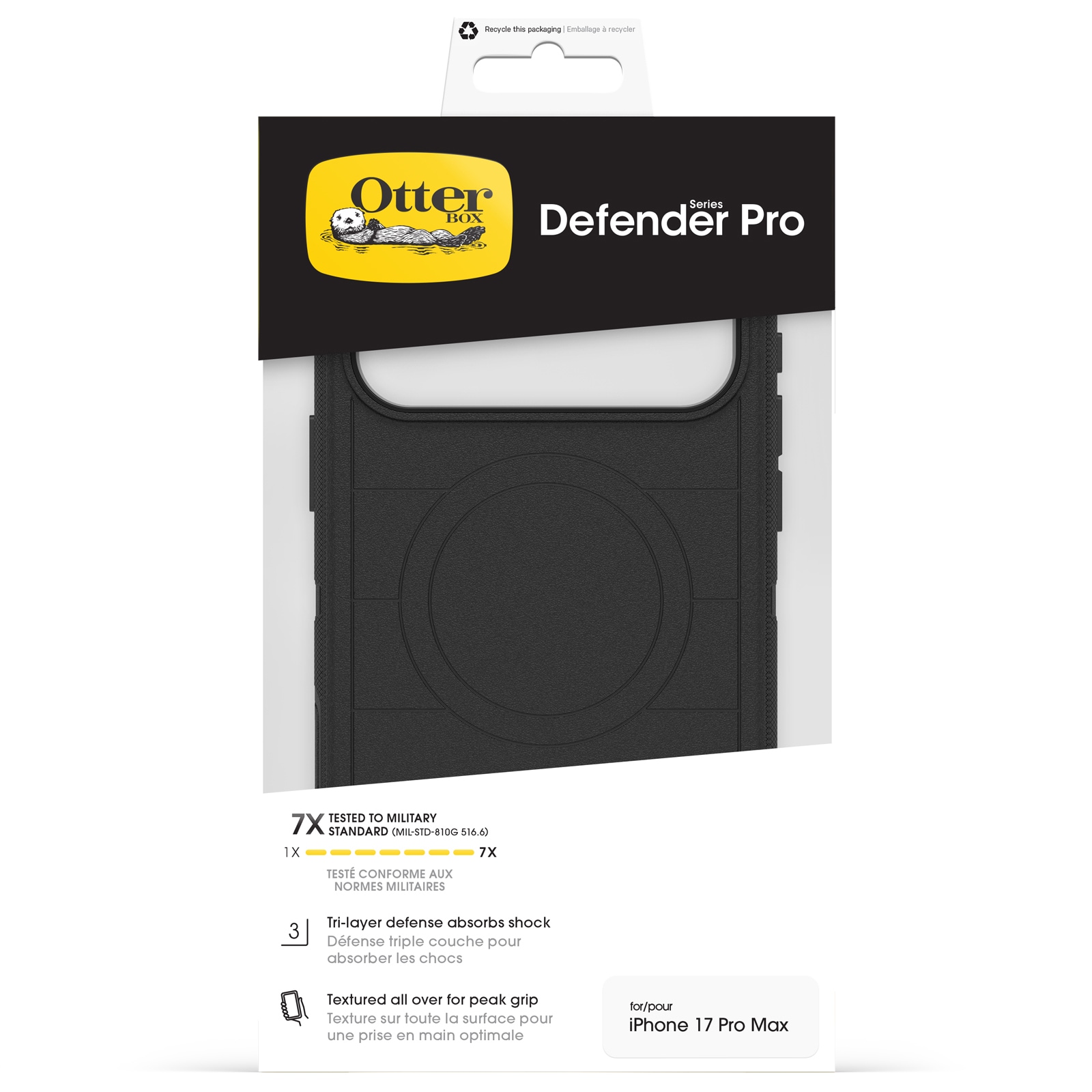 Otterbox Handyhülle »Defender Series Pro mit MagSafe für Apple iPhone 17 Pro Max« Apple iPhone 17 Pro Max Backcover, Schutzhülle, Handyschutzhülle, Case, Schutzcase, stoßfest