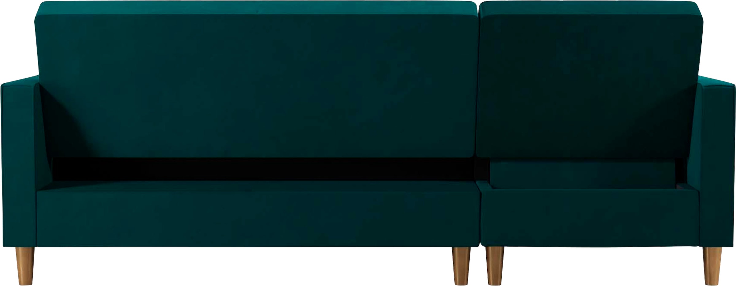 Dorel Home Ecksofa »Liberty, L-Form,« mit Schlafffunktion, Recamiere beidseitig montierbar, Sitzhöhe 43 cm