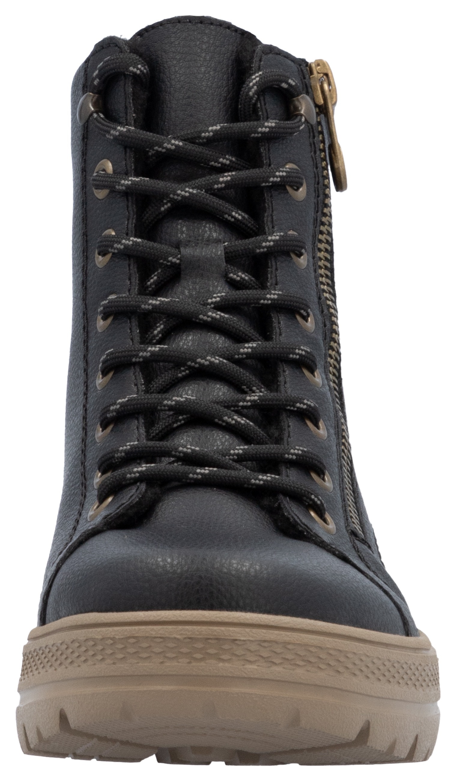 Rieker Winterboots, Schnürboots, Stiefelette, mit Reißverschluss außen