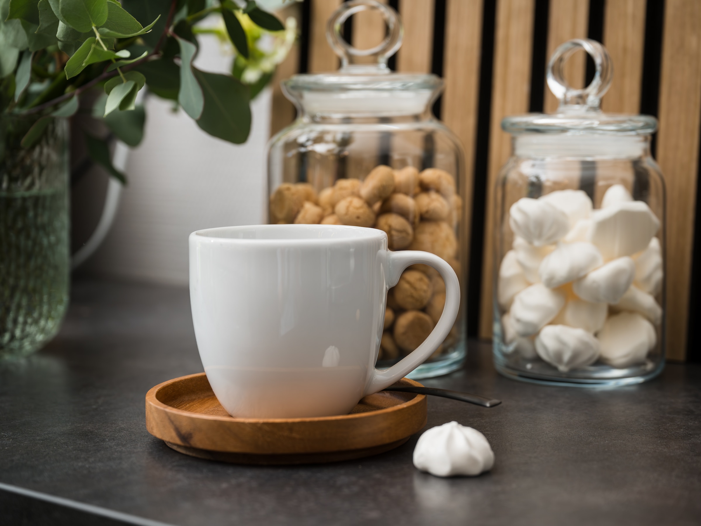 CreaTable Becher »Bistrot Weiss, Kaffeebecher Set 4-tlg« Klassiker in Weiß, Der Alleskönner