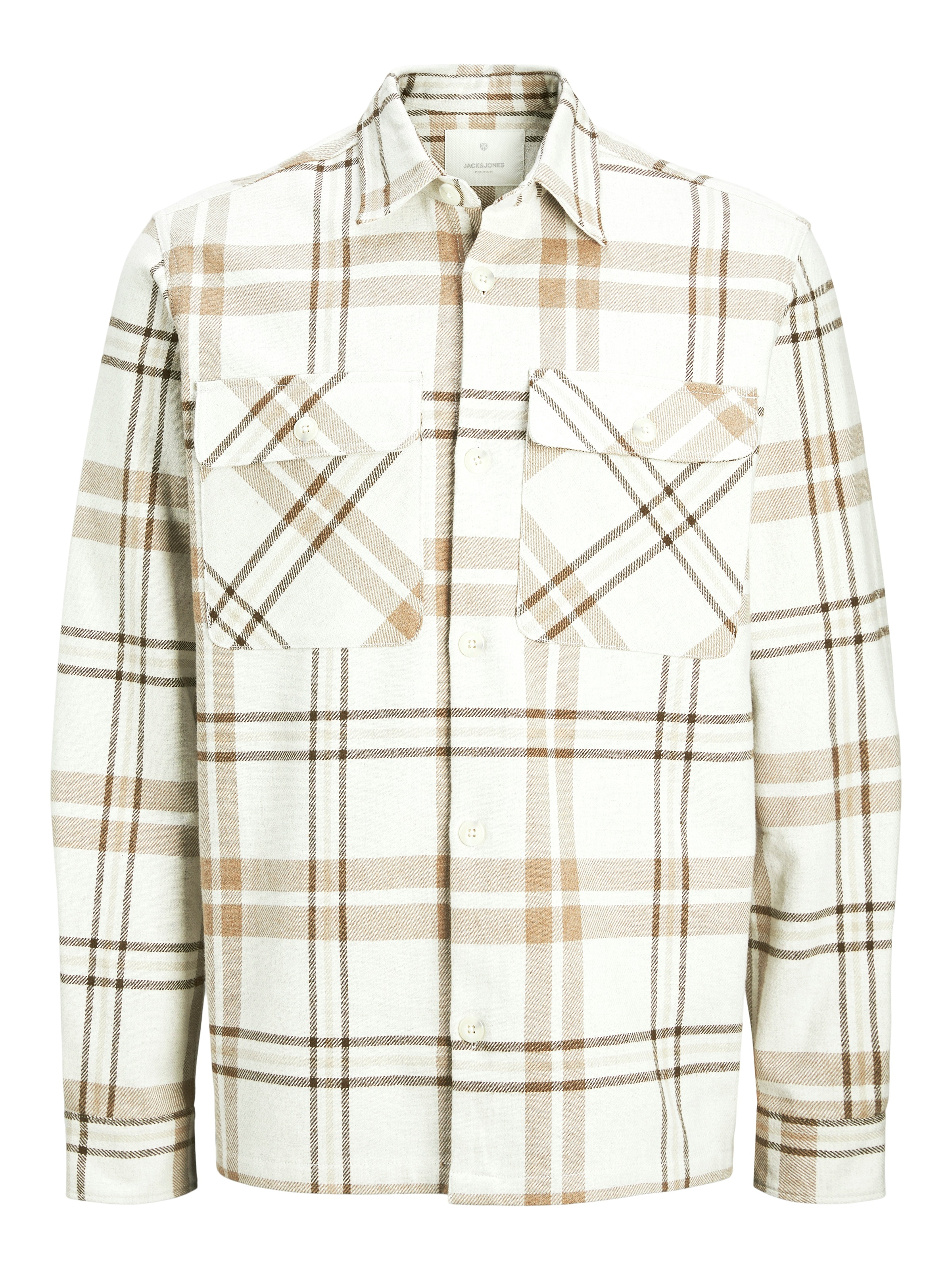 Jack & Jones Langarmhemd »JPRRAYMOND MELANGE CHECK LS OVERSHIRT SN«