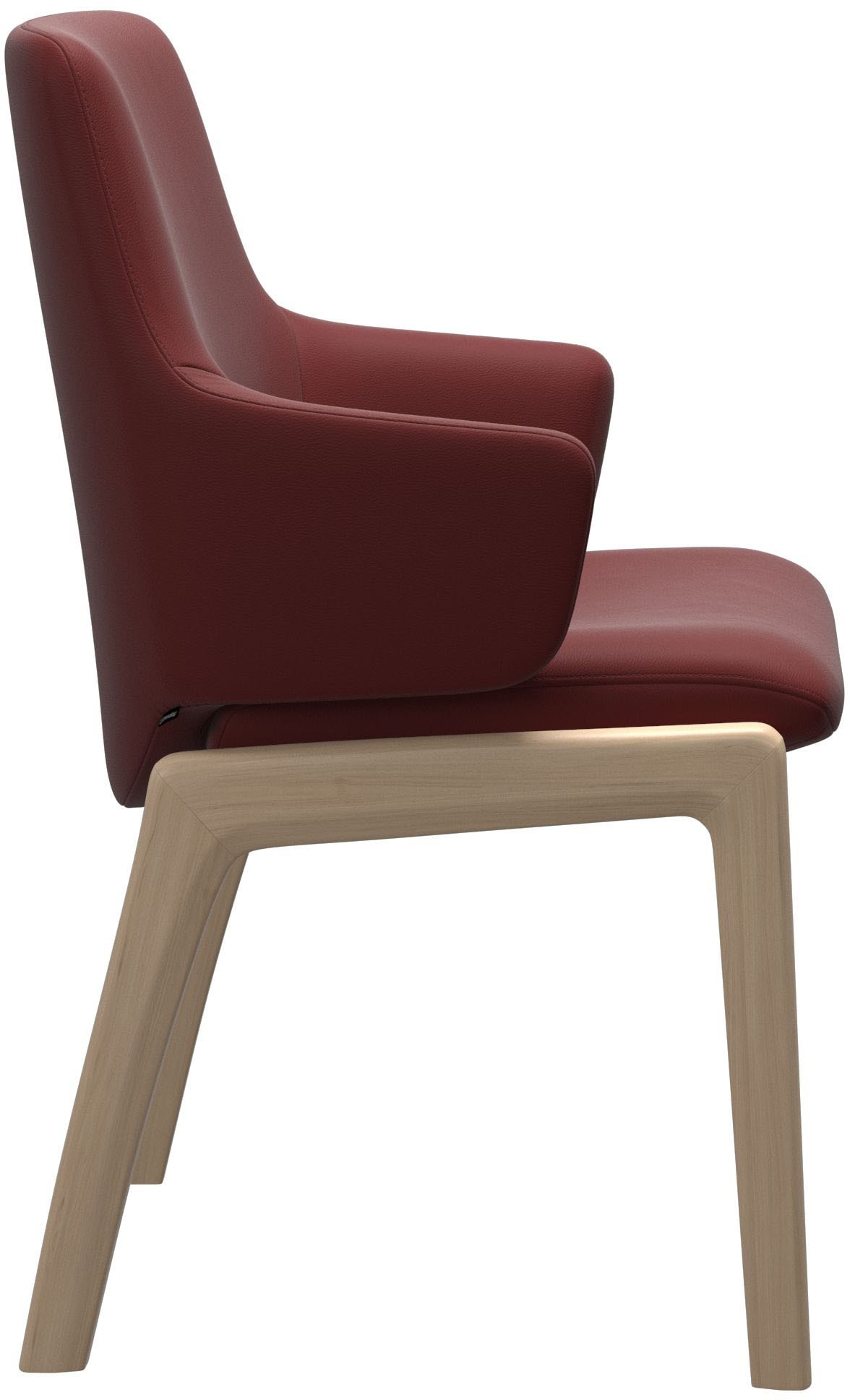Stressless® Polsterstuhl »Laurel«, Leder PALOMA, Low Back mit Armlehne, Größe L, mit abgerundeten Beinen in Walnuss