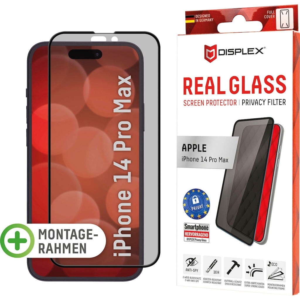 Displex Displayschutzglas »Privacy Glass FC - iPhone 14 Pro Max«