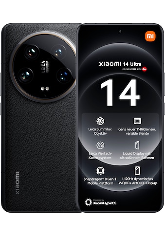 Smartphone »14 Ultra 512GB«, schwarz, 17,09 cm/6,73 Zoll, 512 GB Speicherplatz, 50 MP...