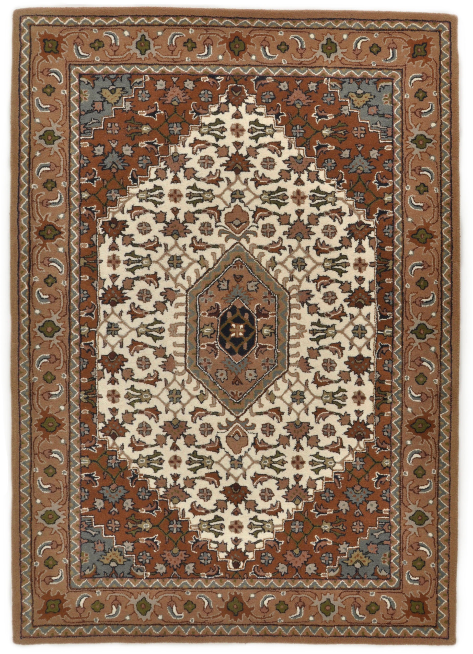 THEKO Wollteppich »Royal Orient - Bidjar 9«, rechteckig, 14 mm Höhe, Obermaterial: reine Wolle, handgetuftet, Orient-Optik