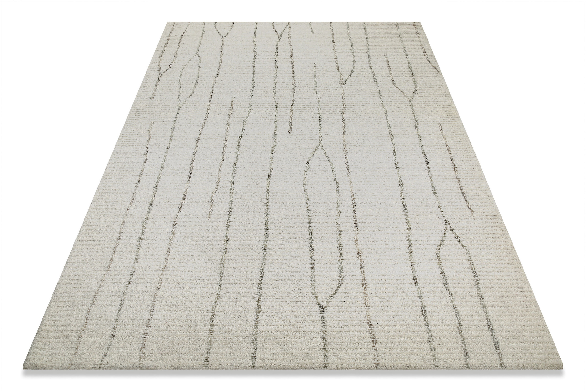 Wecon home Wollteppich »Hamptons THIRTYNINE«, rechteckig, 10 mm Höhe, Läufer, Schurwolle, Kurzflor, Wohnzimmer, Schlafzimmer, elegant, Linie