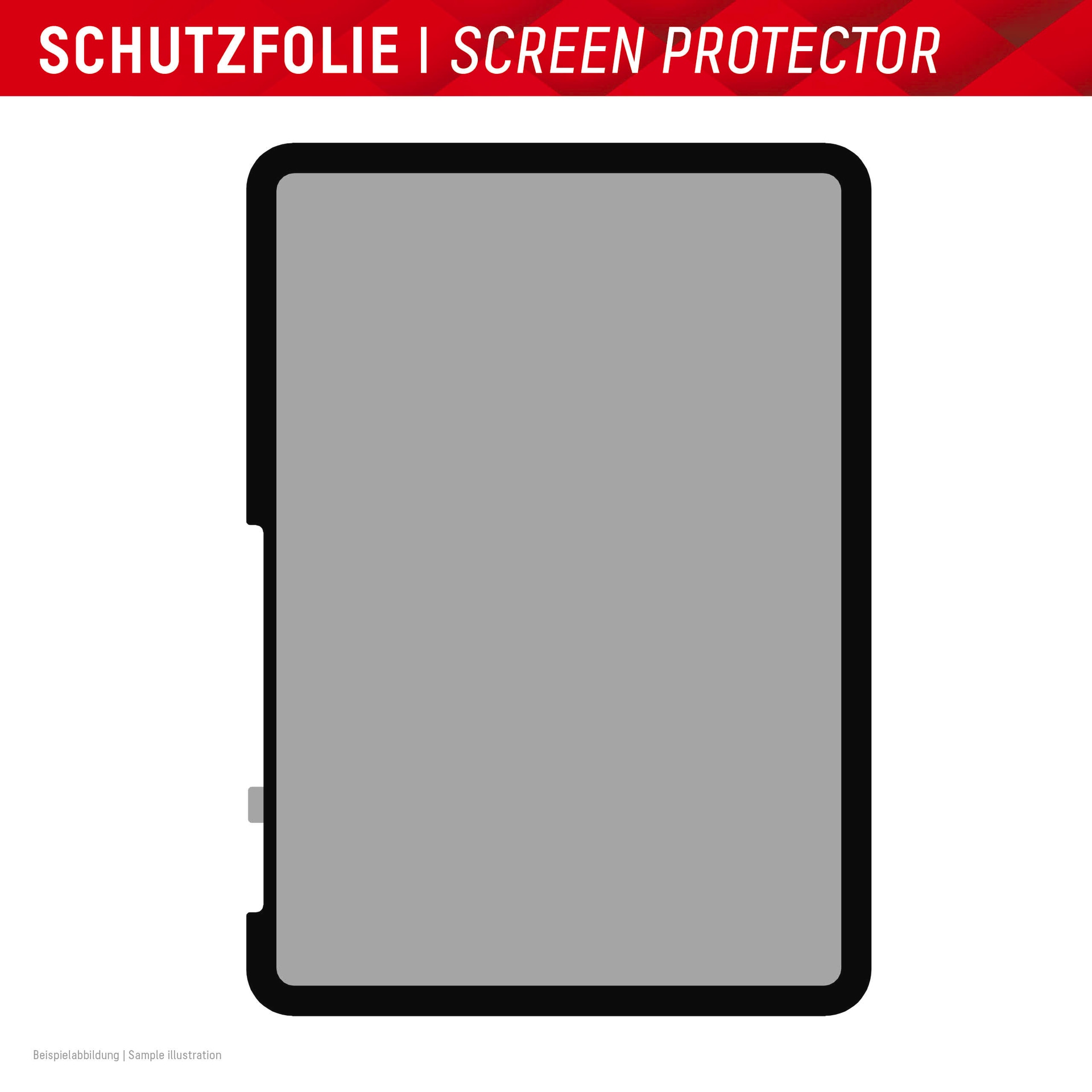 Displex Displayschutzfolie »Tablet Privacy Safe«, für Apple iPad 10,9 (10. Gen)-Apple iPad Air 11 (2024), Blickschutzfolie, Schutzfolie, Bildschirmschutz, kratz- & stoßfest