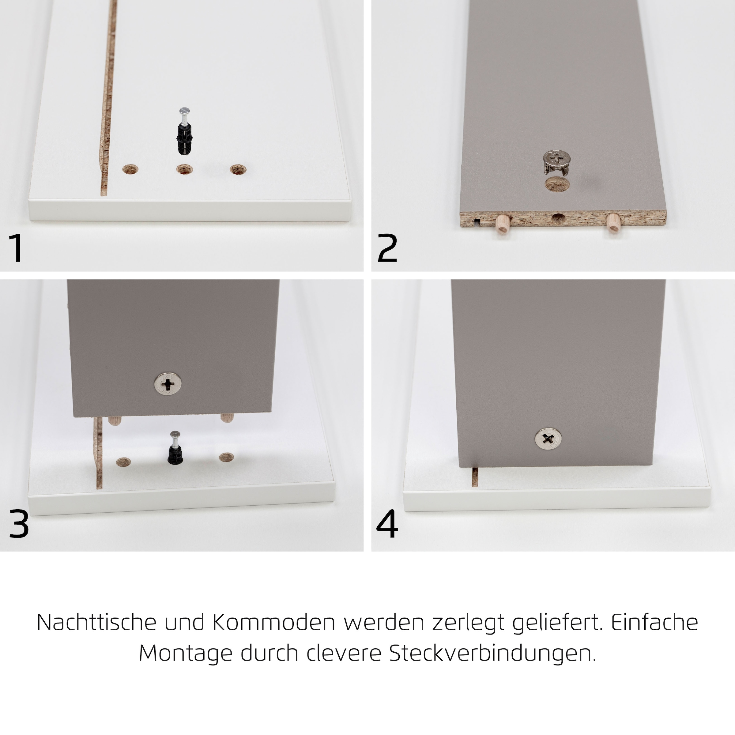 rauch Schubkastenkommode »Sideboard Kommode Kombikommode KOLUNA mit Glasfront«, (Breite 120 cm), vier große Schubladen, mit insgesamt 4 Einlegeböden MADE IN GERMANY