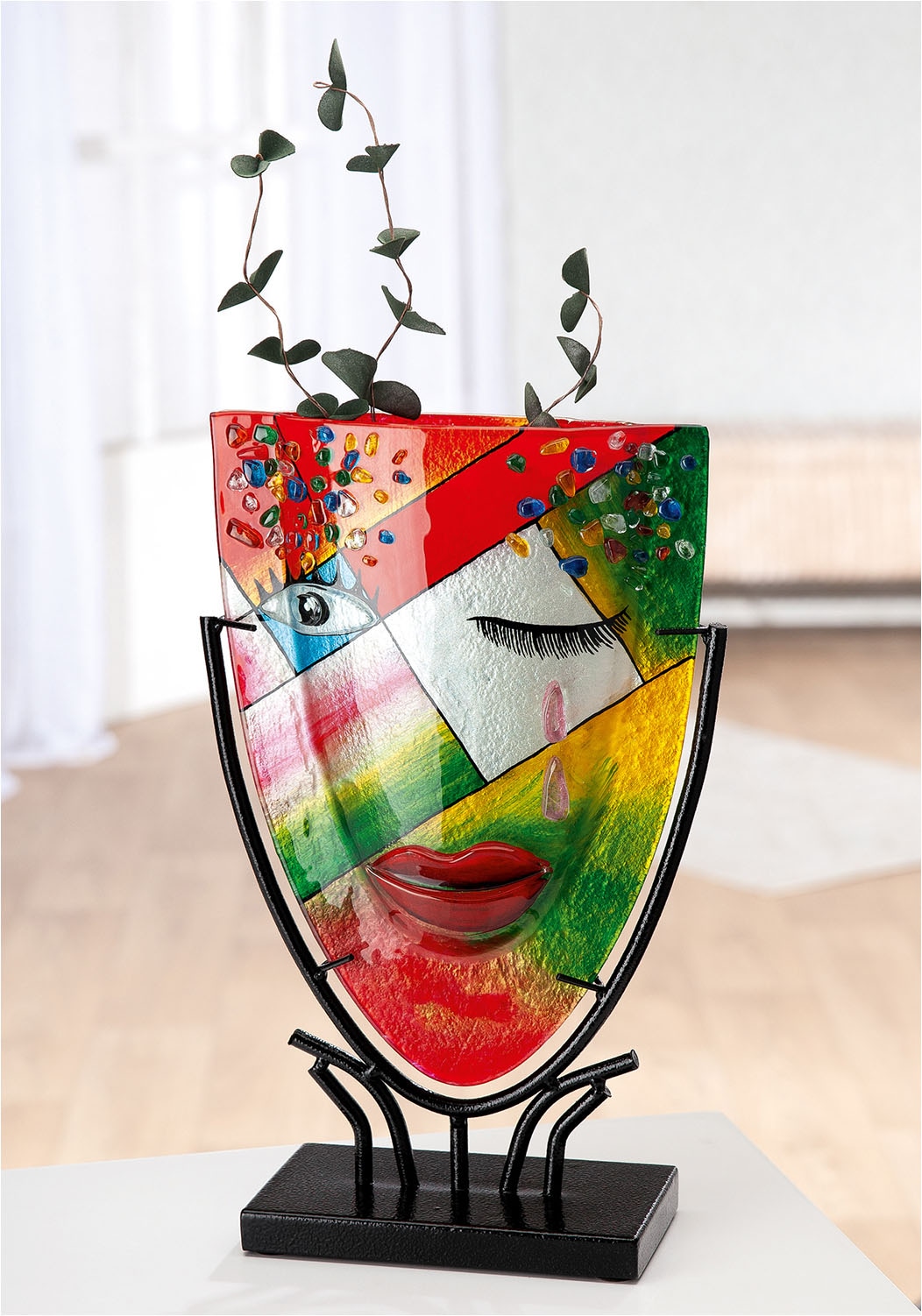 GILDE Tischvase »Gesichtsvase oval Dreaming«