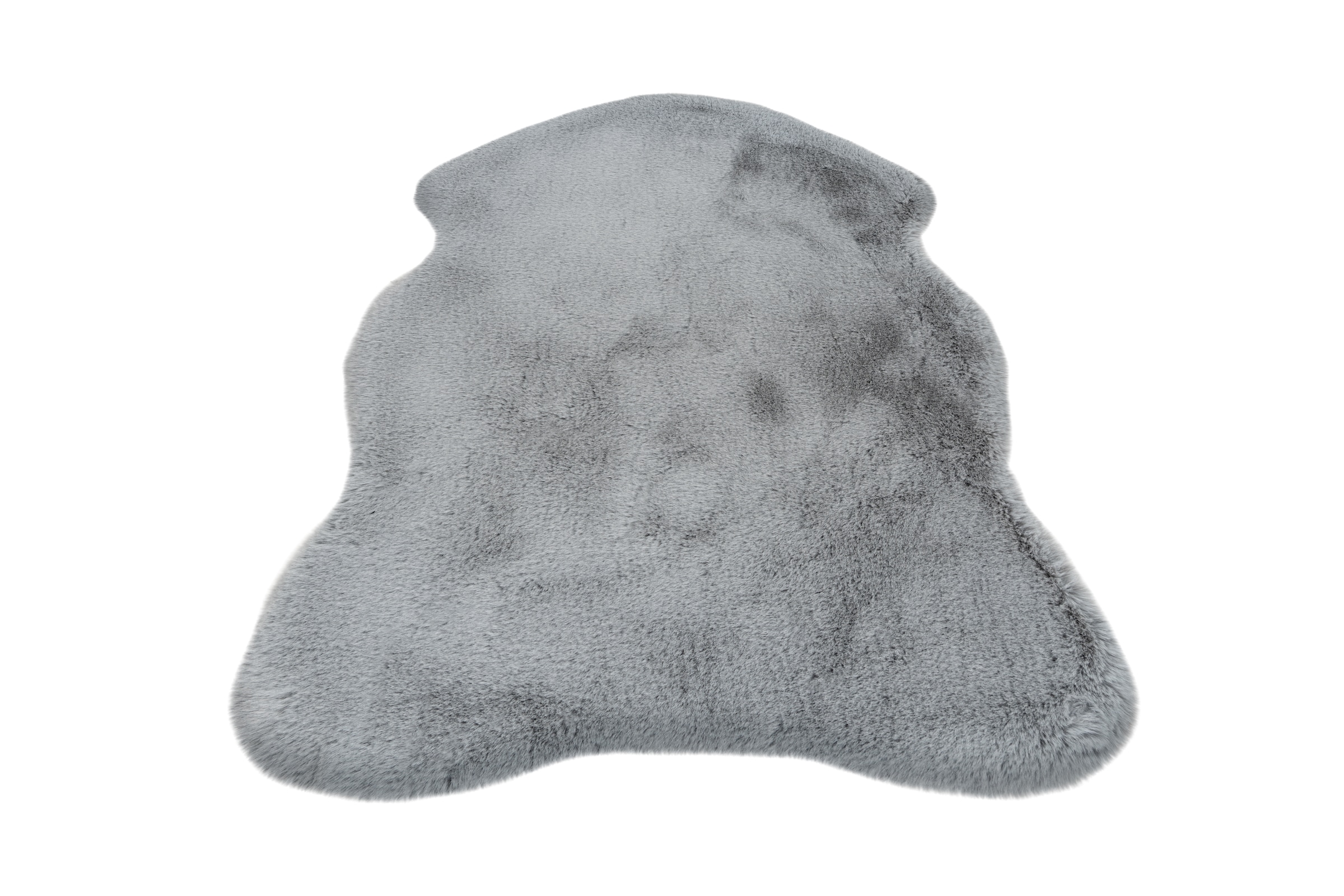 Obsession Fellteppich »Infinity 201« fellförmig 40 mm Höhe Kunstfell, Uni Farben, Kaninchenfell Haptik, supersoft