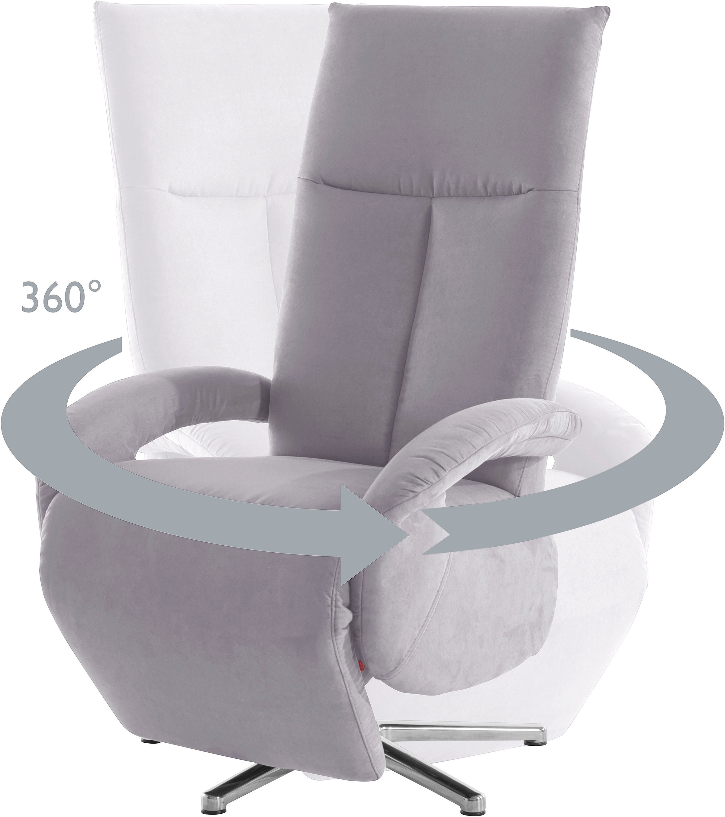 sit&more TV-Sessel »Tycoon mit Kopfteilverstellung und 360° Drehfunktion« wahlweise manuell oder elektrischer Funktion, auch mit Akku (kabellos)