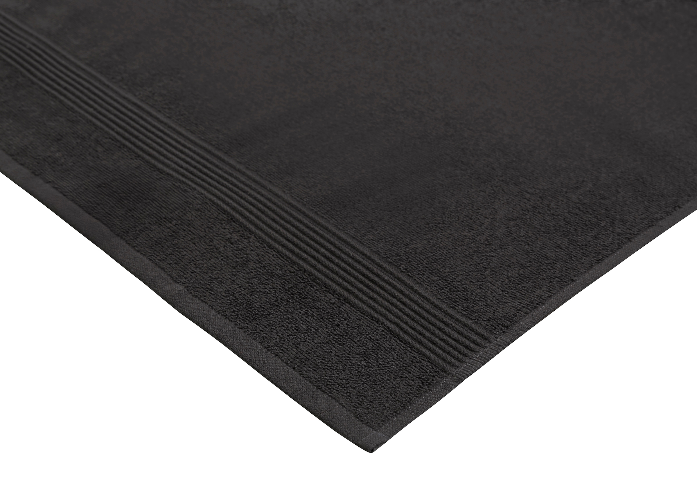 my home Handtuch Set »Anna, 2 Duschtücher 70x140, 4 Handtücher 50x100« Set Walkfrottee Handtuch-Set, gestreifte Bordüre, weich, 100% Baumwolle, zweifarbig