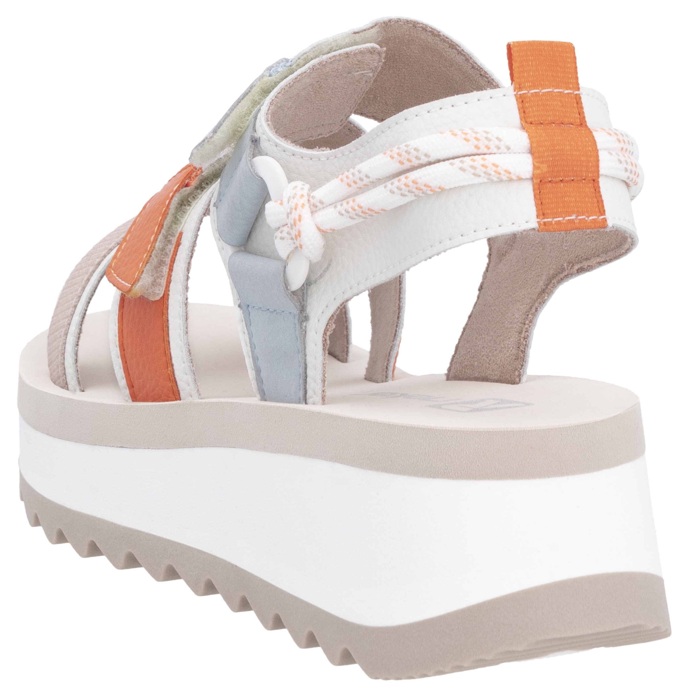 RIEKER Sport Plateausandale »Adelaide«, Sommerschuh, Outdoorsandale, Sandalette mit Klettverschlüsse