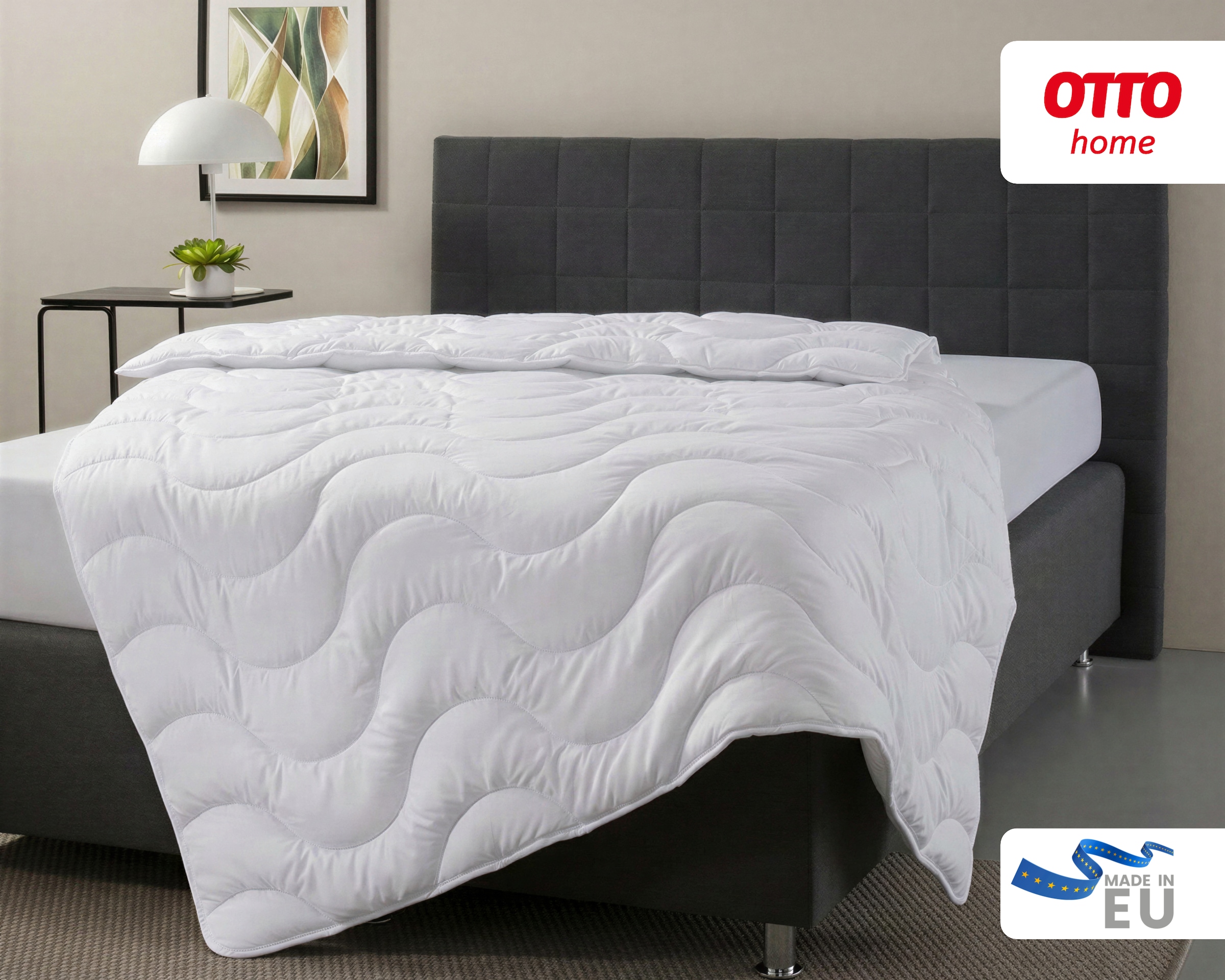 OTTO home Microfaserbettdecke »Mailo Bettdecke 135x200 cm, 155x220 cm« leicht Füllung Polyester 1 Stk. tlg. Sommer, Winter, Decke, kuschelweicher Microfaser-Feinbatist Bezug