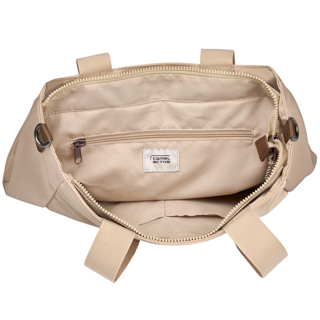 camel active Shopper »Aurum« aus recyceltem Polyester in Nylonstruktur, leicht & mit feinen Details