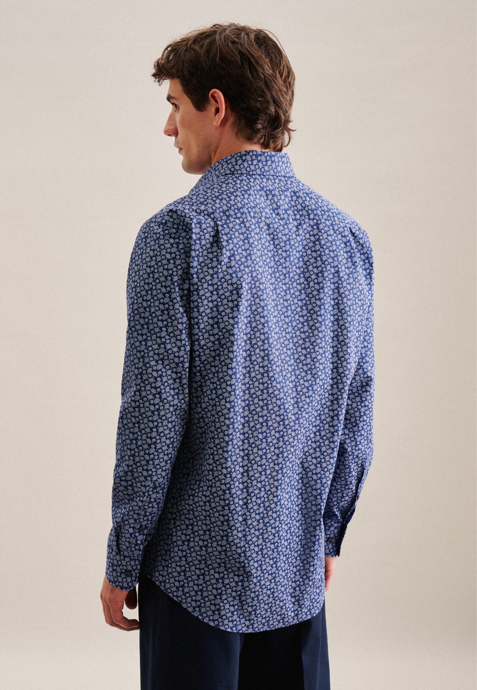 seidensticker Businesshemd »Regular«, Regular Extra langer Arm Kentkragen Paisley