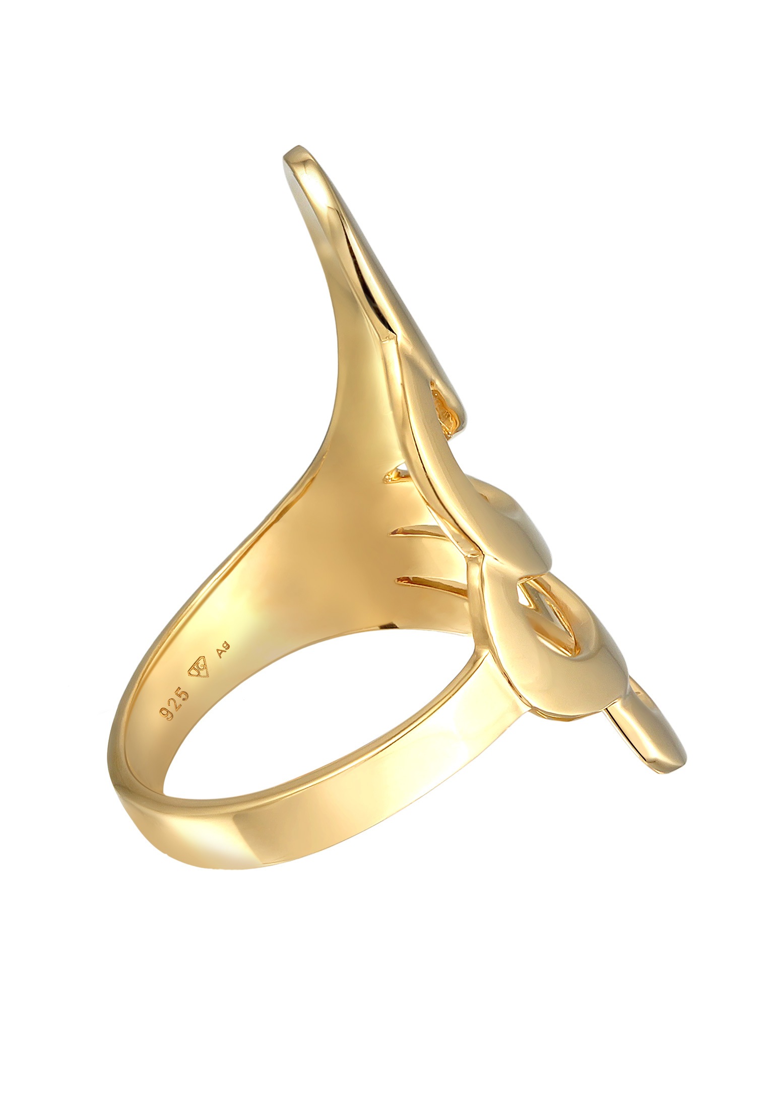 Nenalina Silberring »Ring Basic Wellen Geschwungen Schlicht 925 Silber«