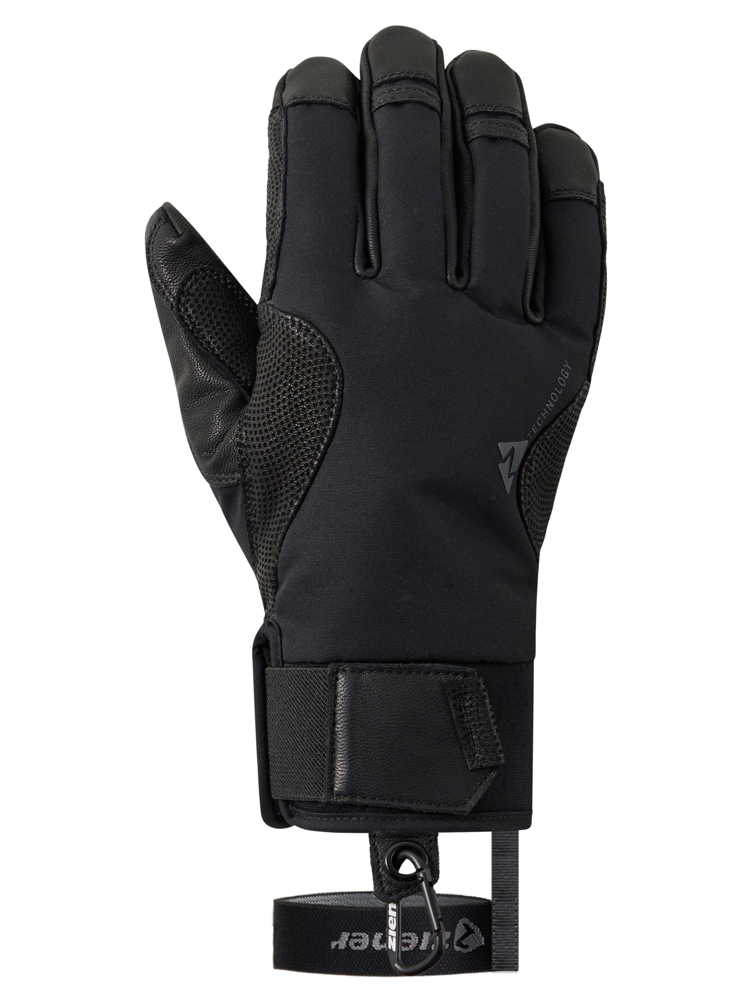 Ziener Skihandschuhe »LATEMARSPITZE-Z AQUASHIELD®« wasserdicht, winddicht, Wollwattierung, taktile Lederinnenhand