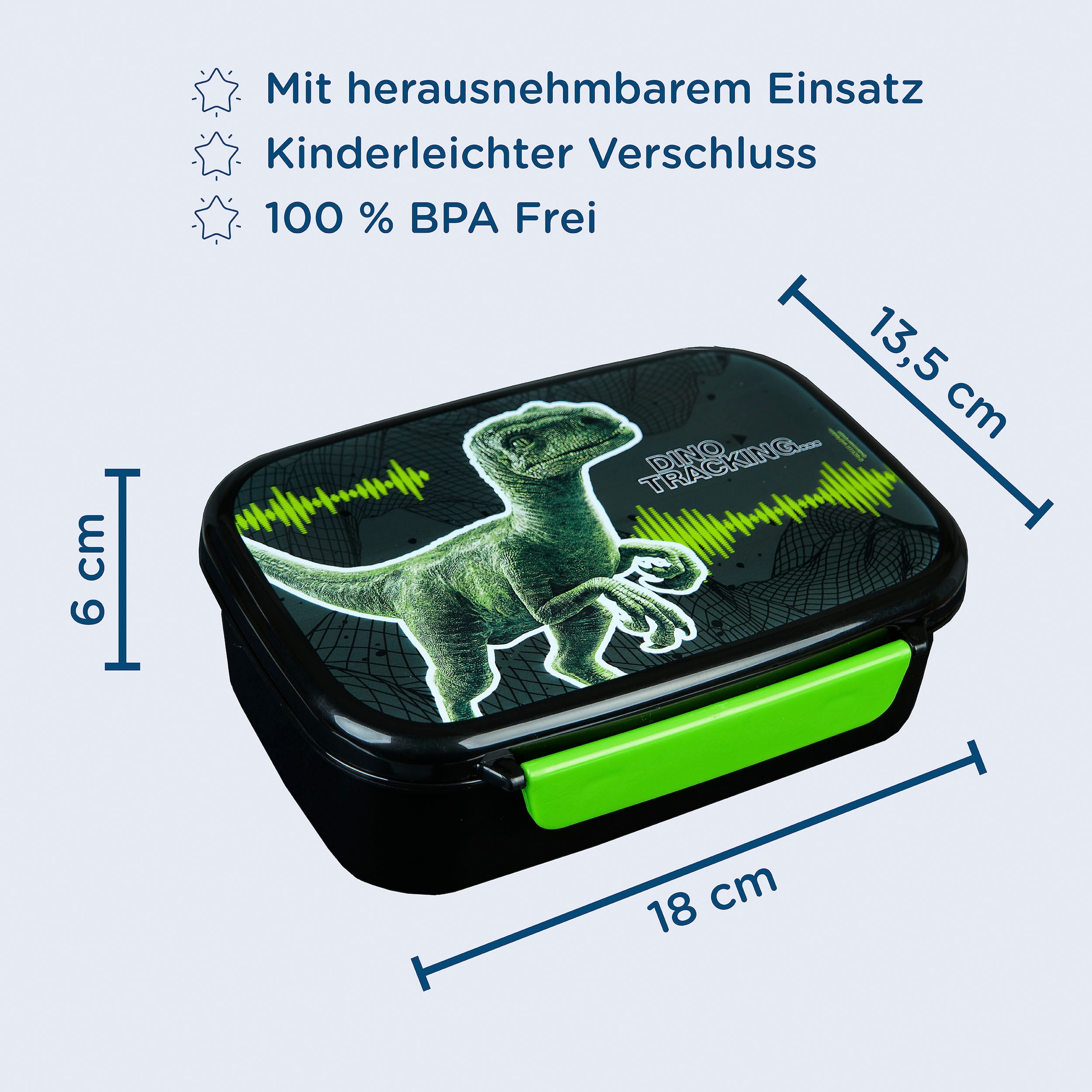 Scooli Lunchbox »Brotzeitdose & Trinkflasche, Jurassic World«, (Set, 2 tlg.), mit Trinkflasche