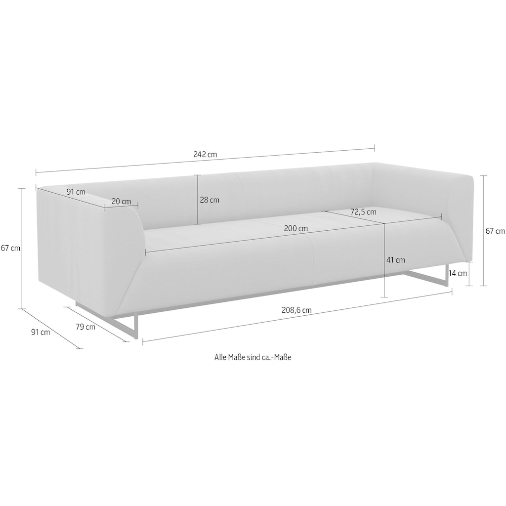 machalke® 3-Sitzer »wedge«