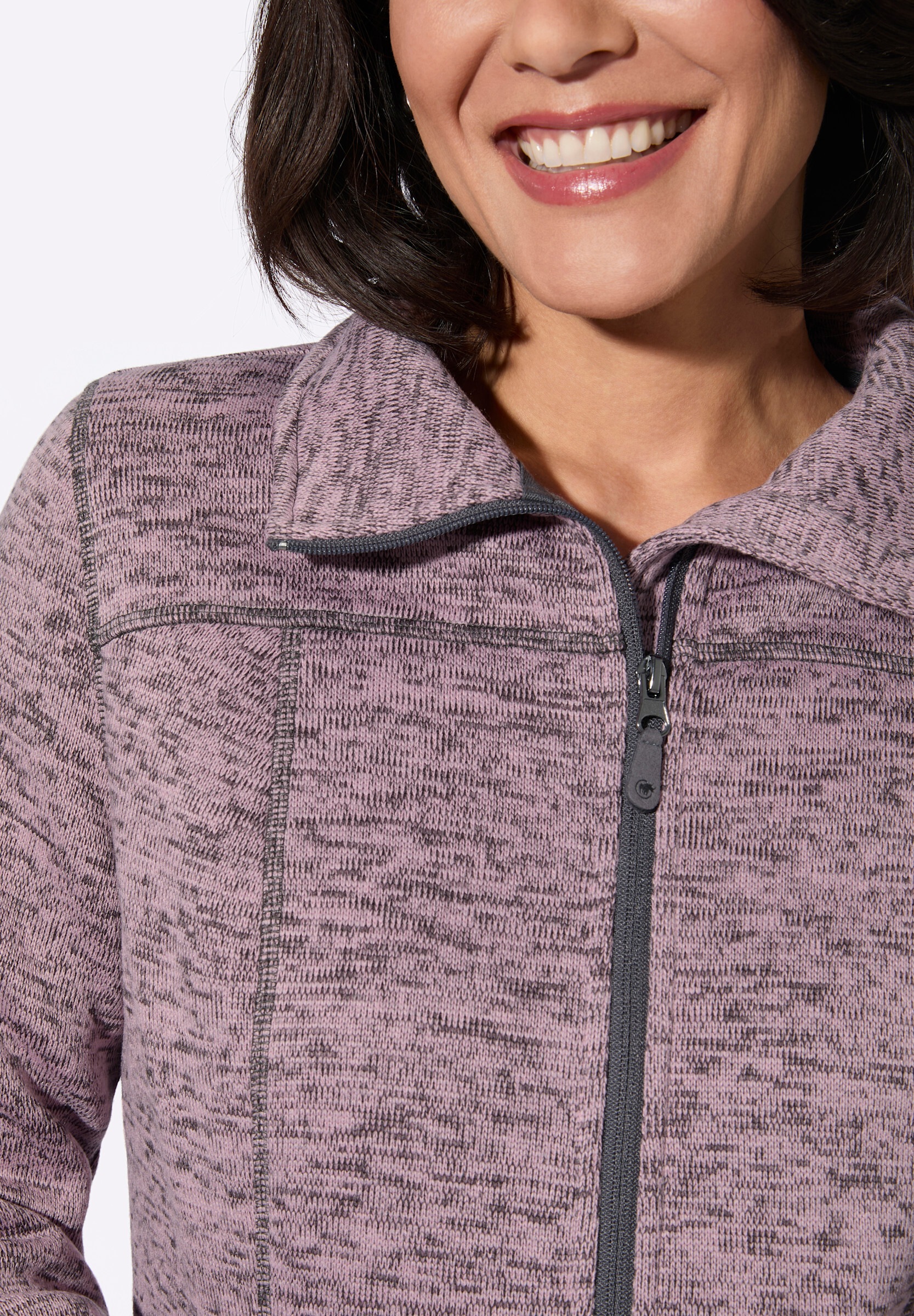 Witt Fleecejacke »Strickfleece-Jacke Strickfleece-Jacke mit Teilungsnähten«