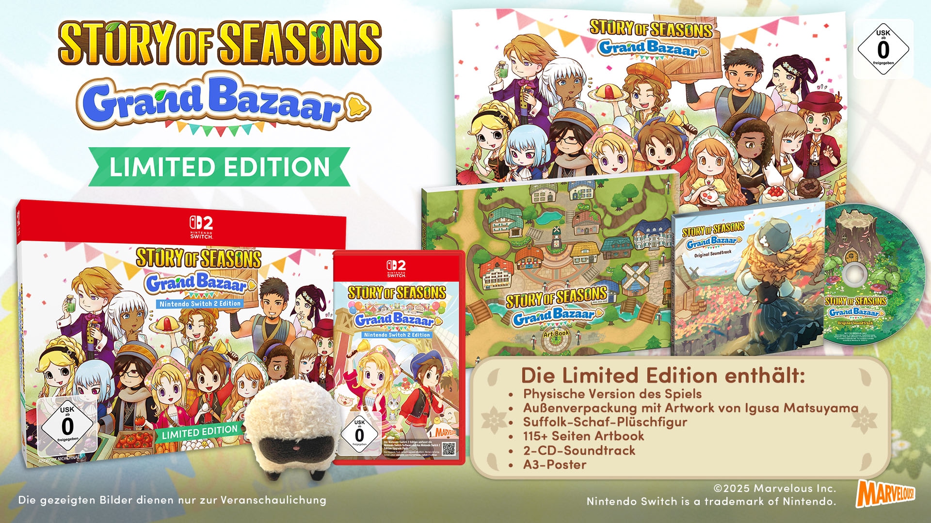 Marvelous Games Spielesoftware »Story of Seasons: Grand Bazaar Limited Edition«, Nintendo Switch 2